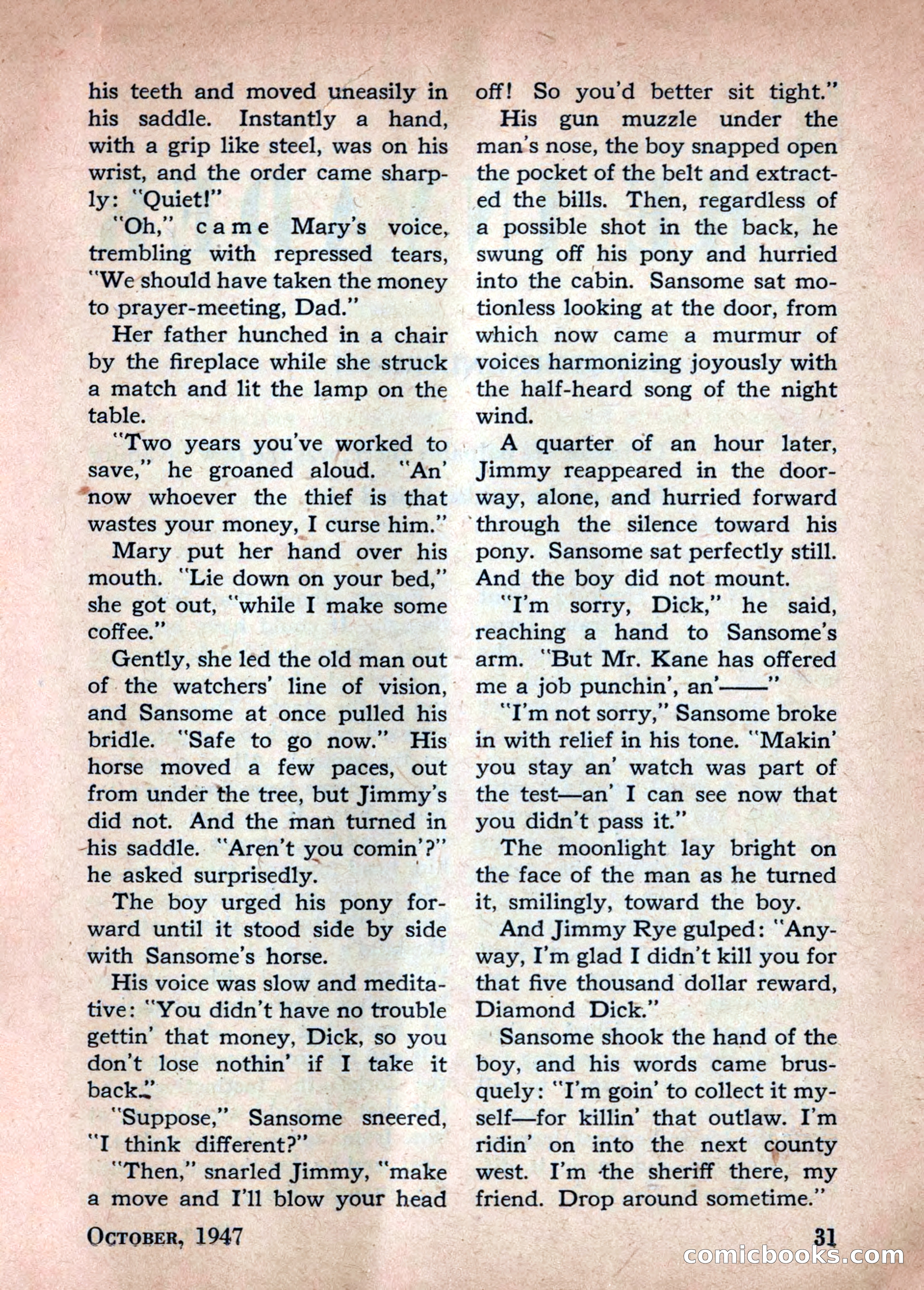 Best Stories, October 1947 — page 31 of 52