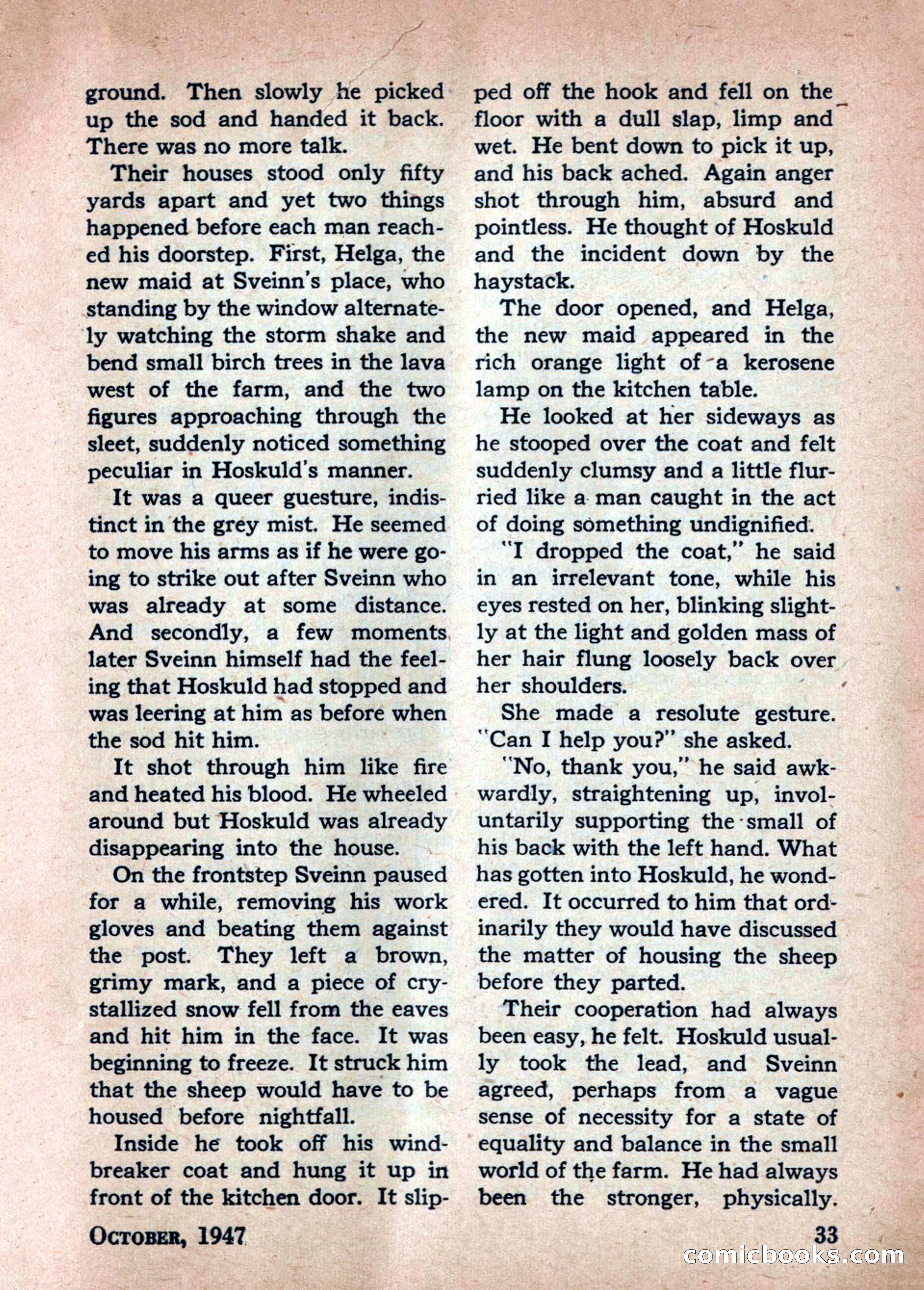 Best Stories, October 1947 — page 33 of 52
