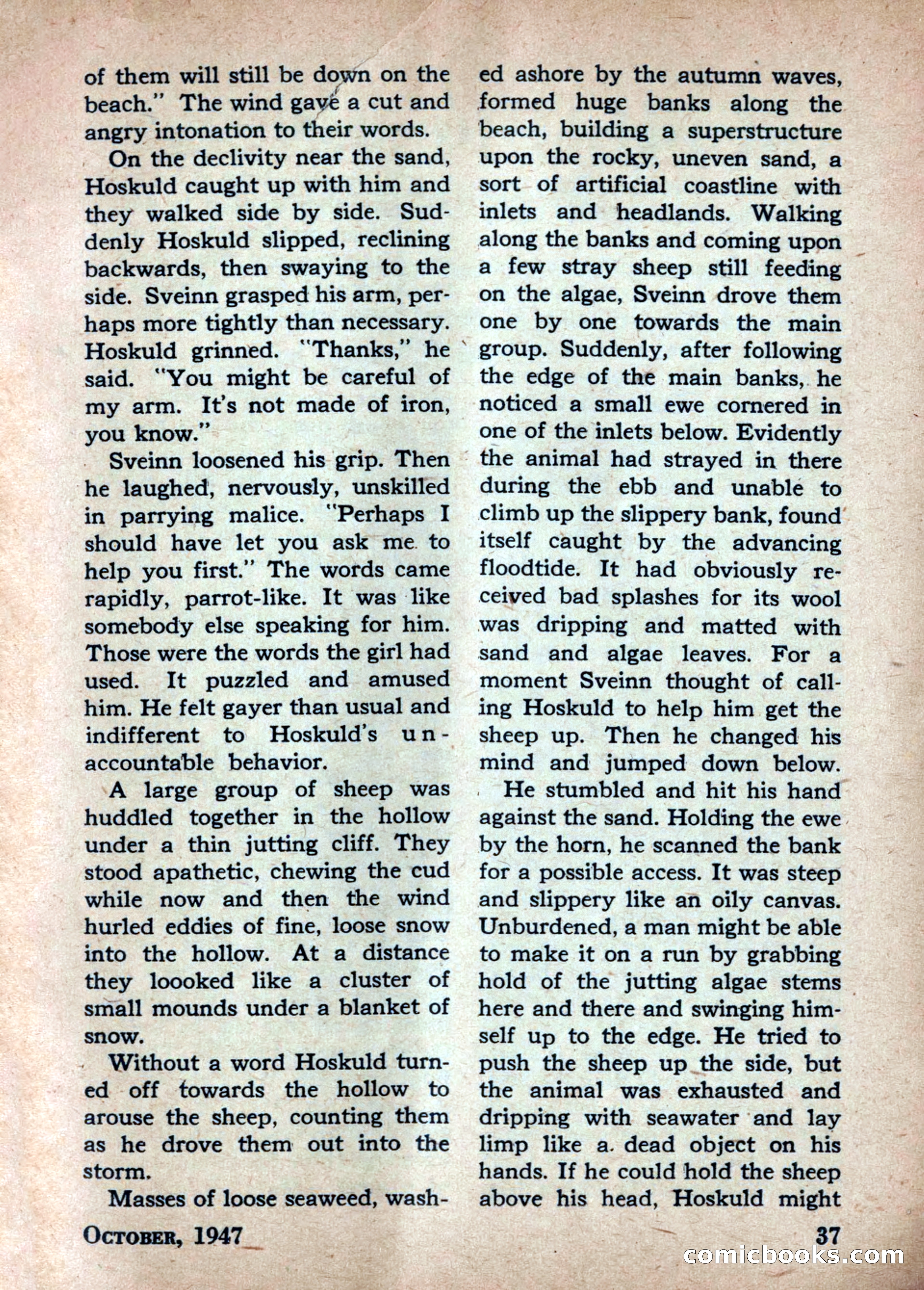 Best Stories, October 1947 — page 37 of 52