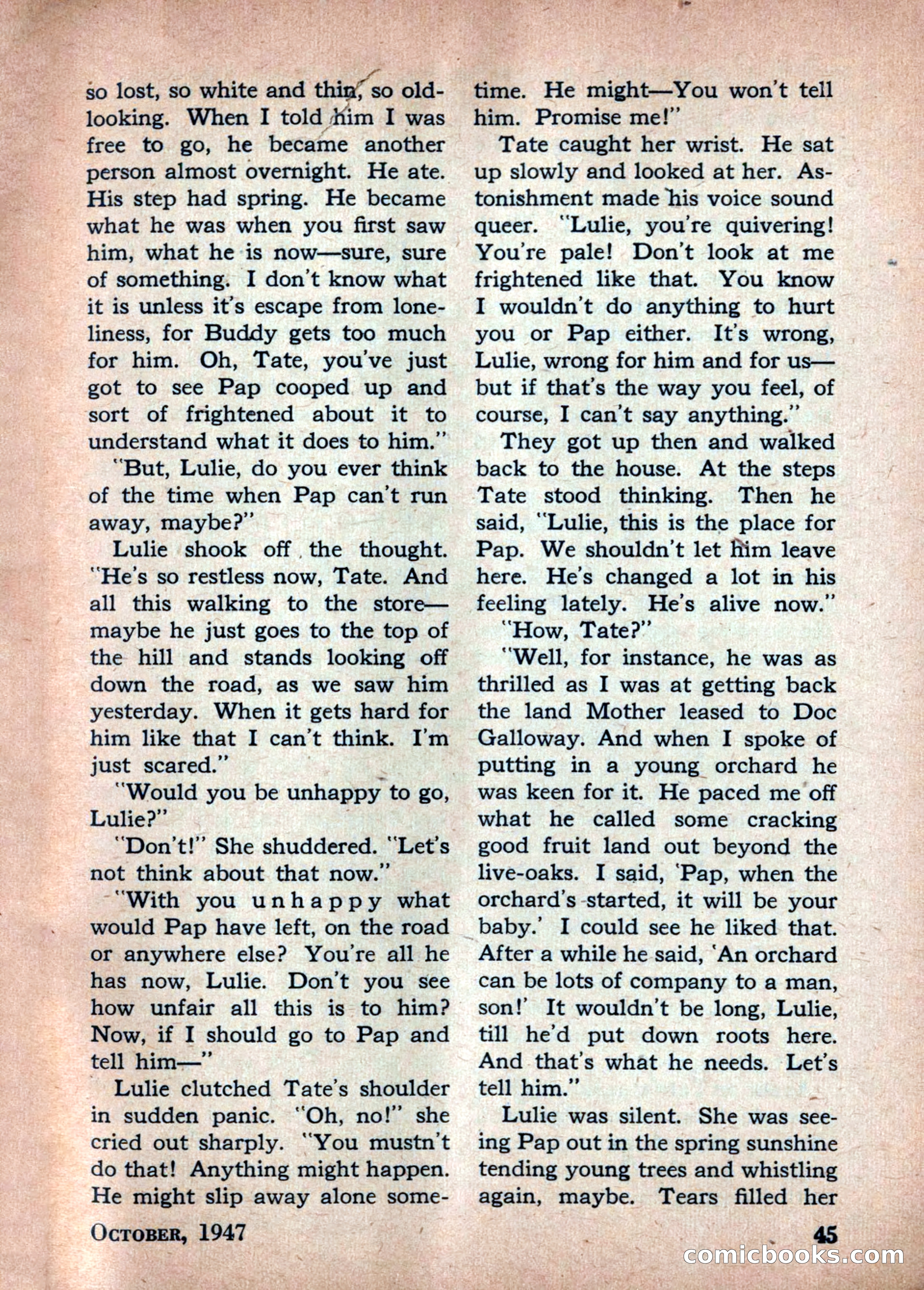 Best Stories, October 1947 — page 45 of 52