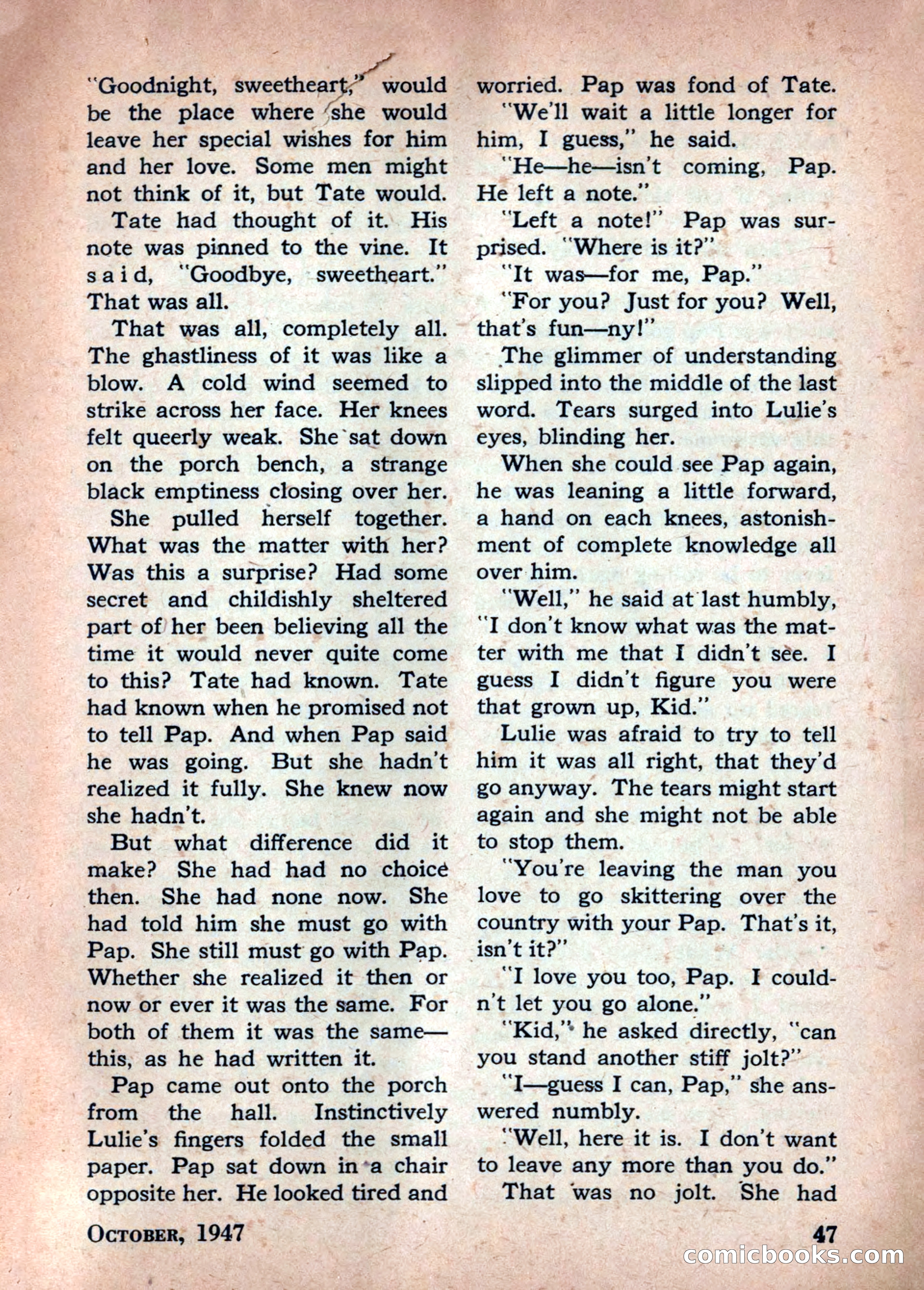 Best Stories, October 1947 — page 47 of 52