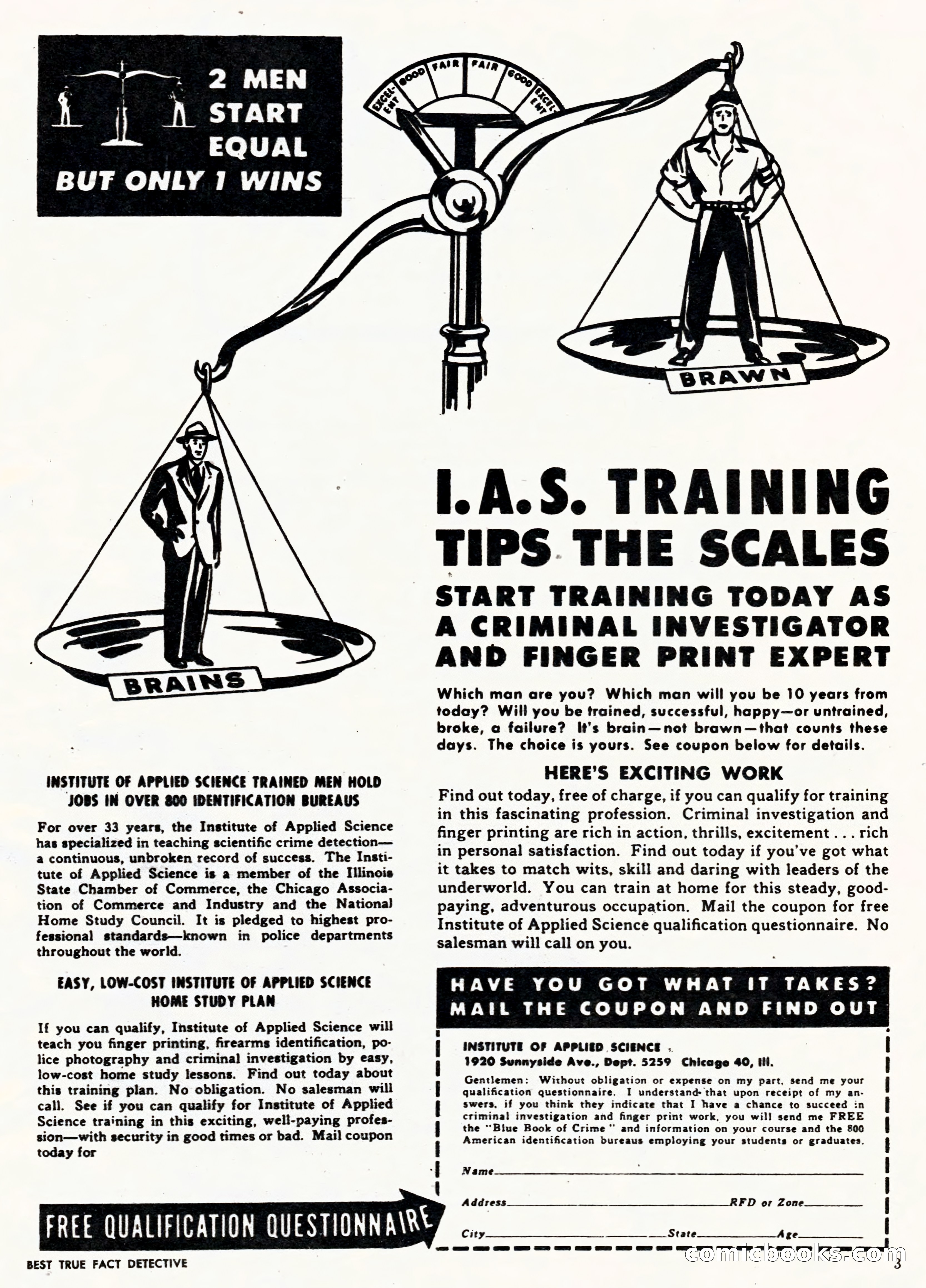 Best True Fact Detective, January 1950 — page 3 of 68