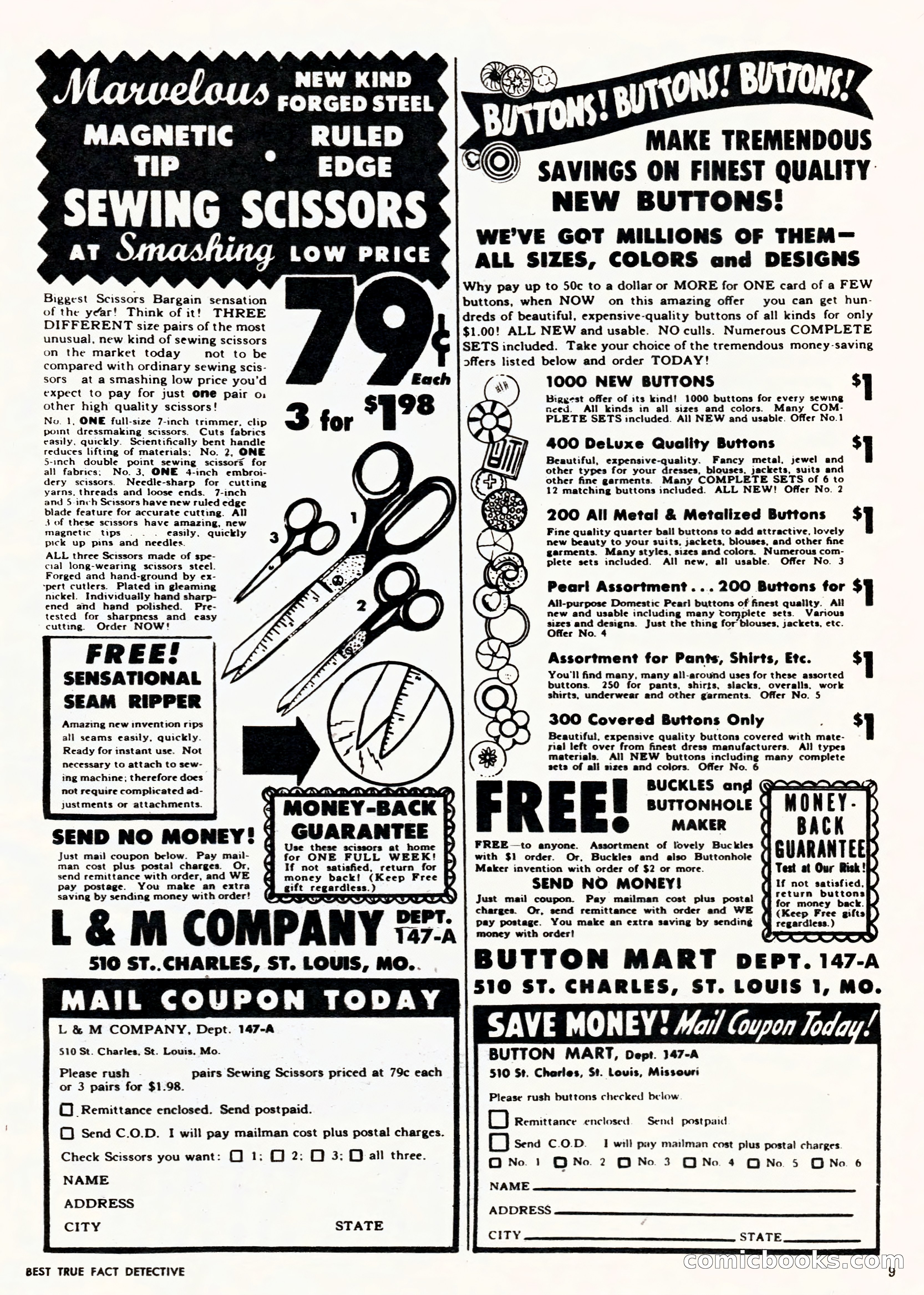 Best True Fact Detective, January 1950 — page 9 of 68