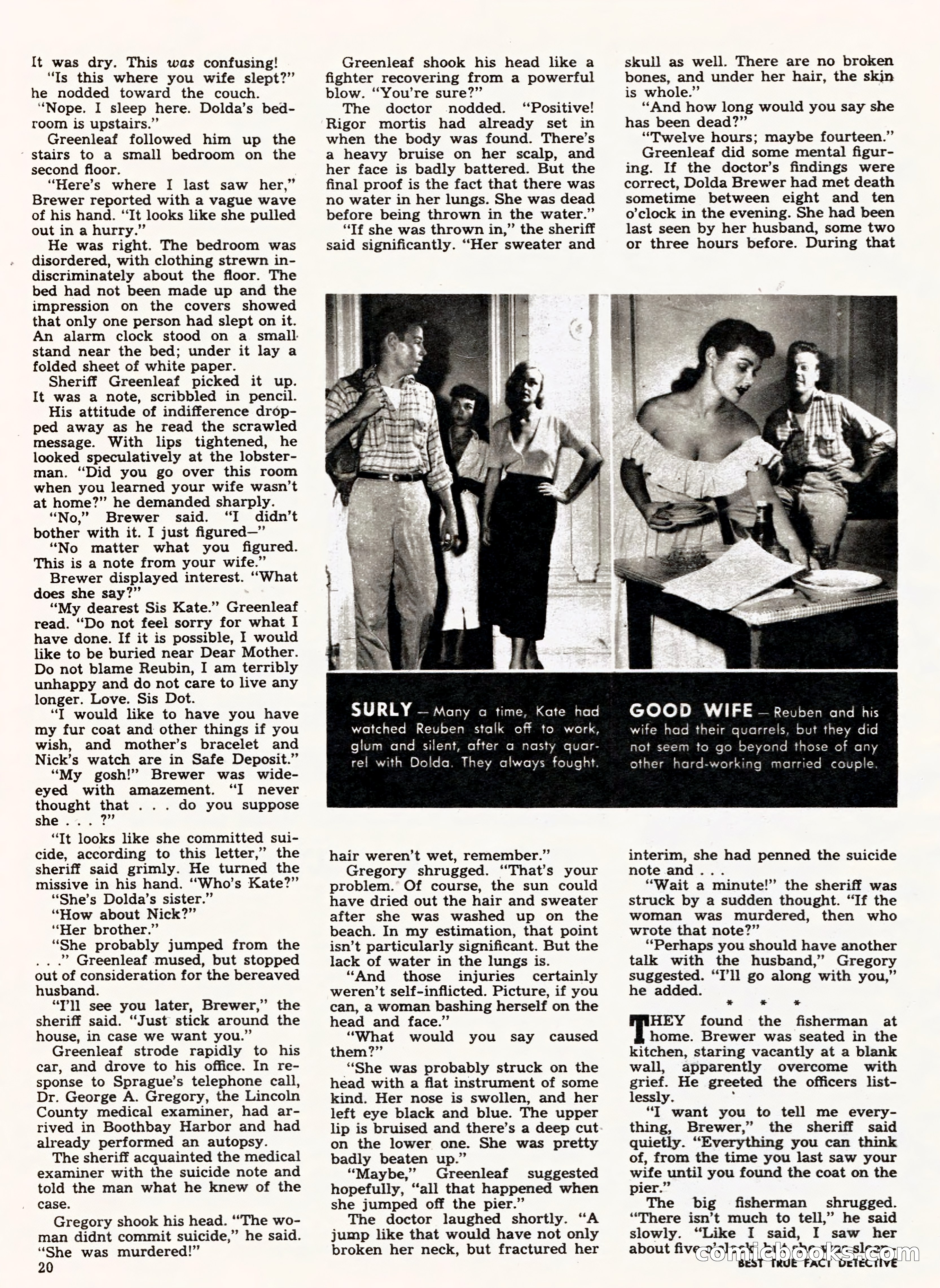 Best True Fact Detective, January 1950 — page 17 of 68