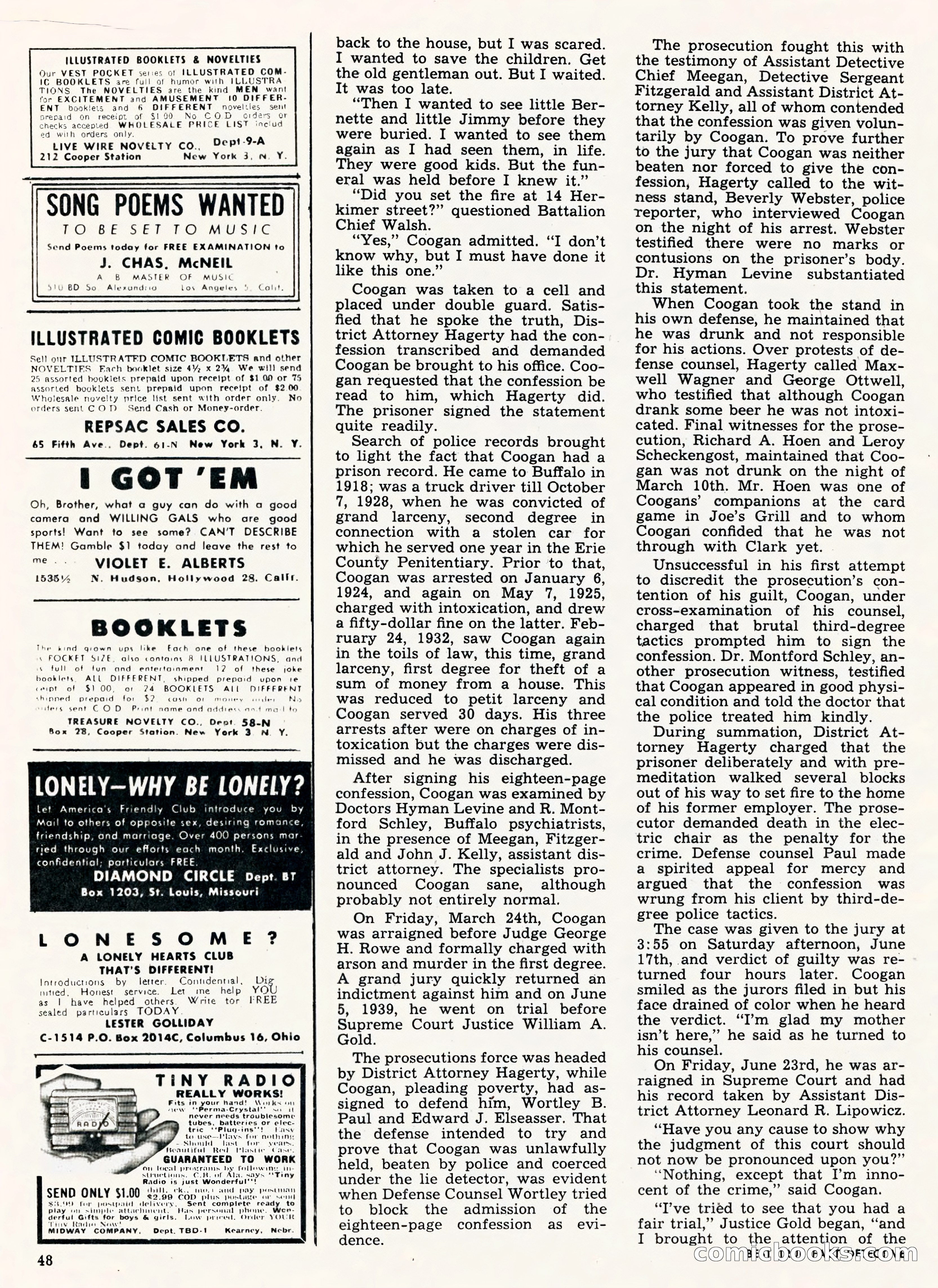 Best True Fact Detective, January 1950 — page 39 of 68