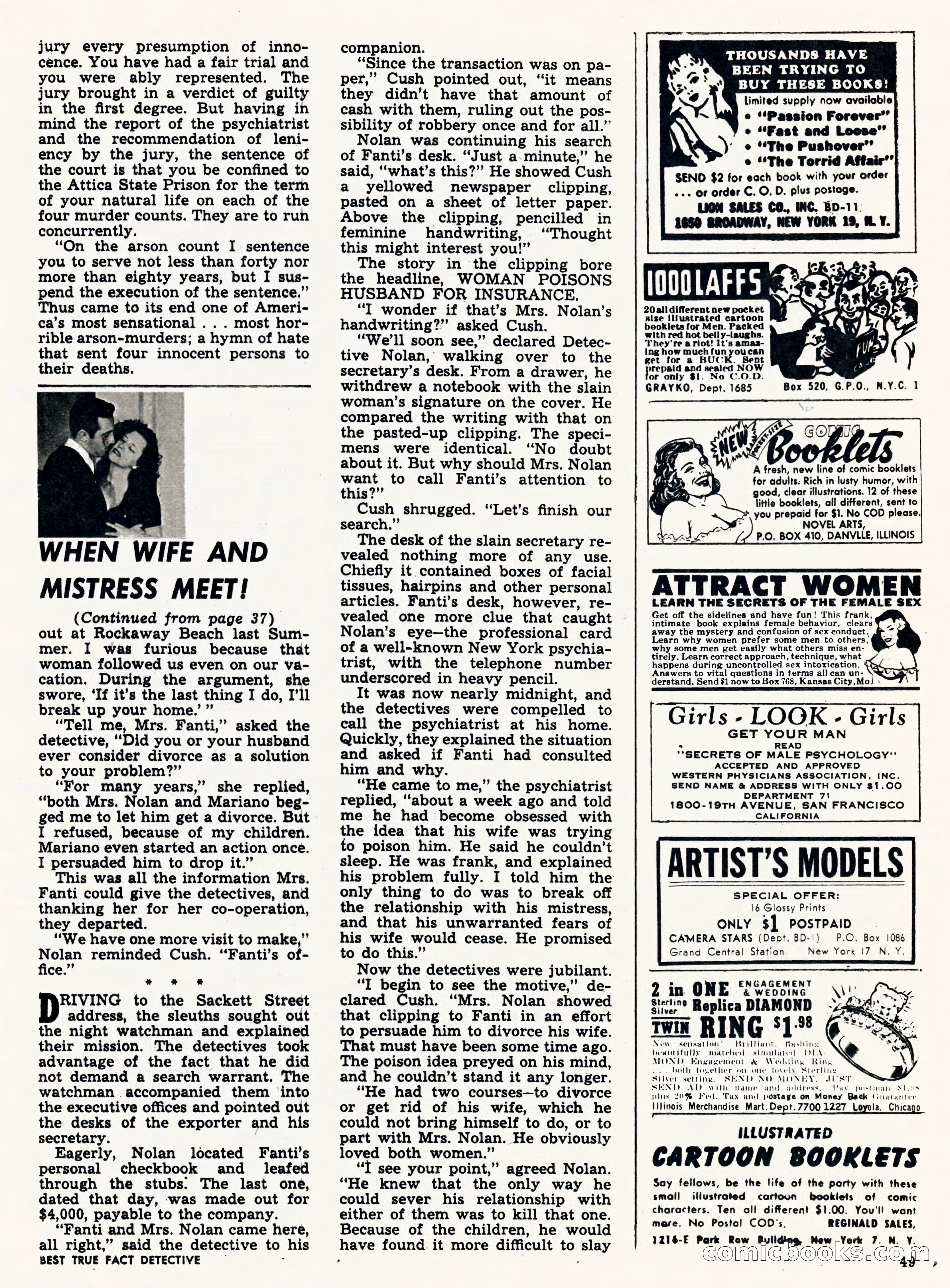 Best True Fact Detective, January 1950 — page 40 of 68
