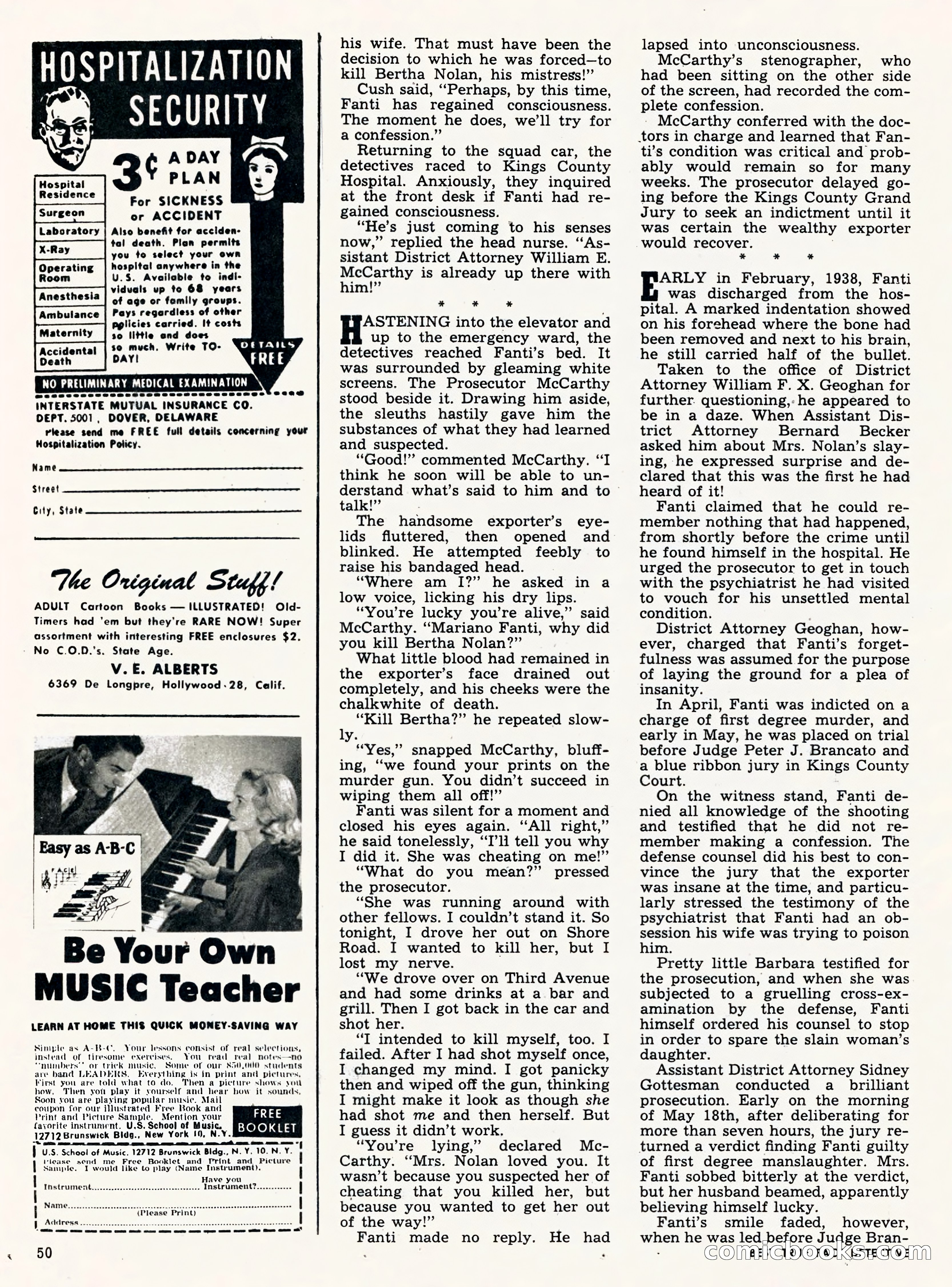Best True Fact Detective, January 1950 — page 41 of 68