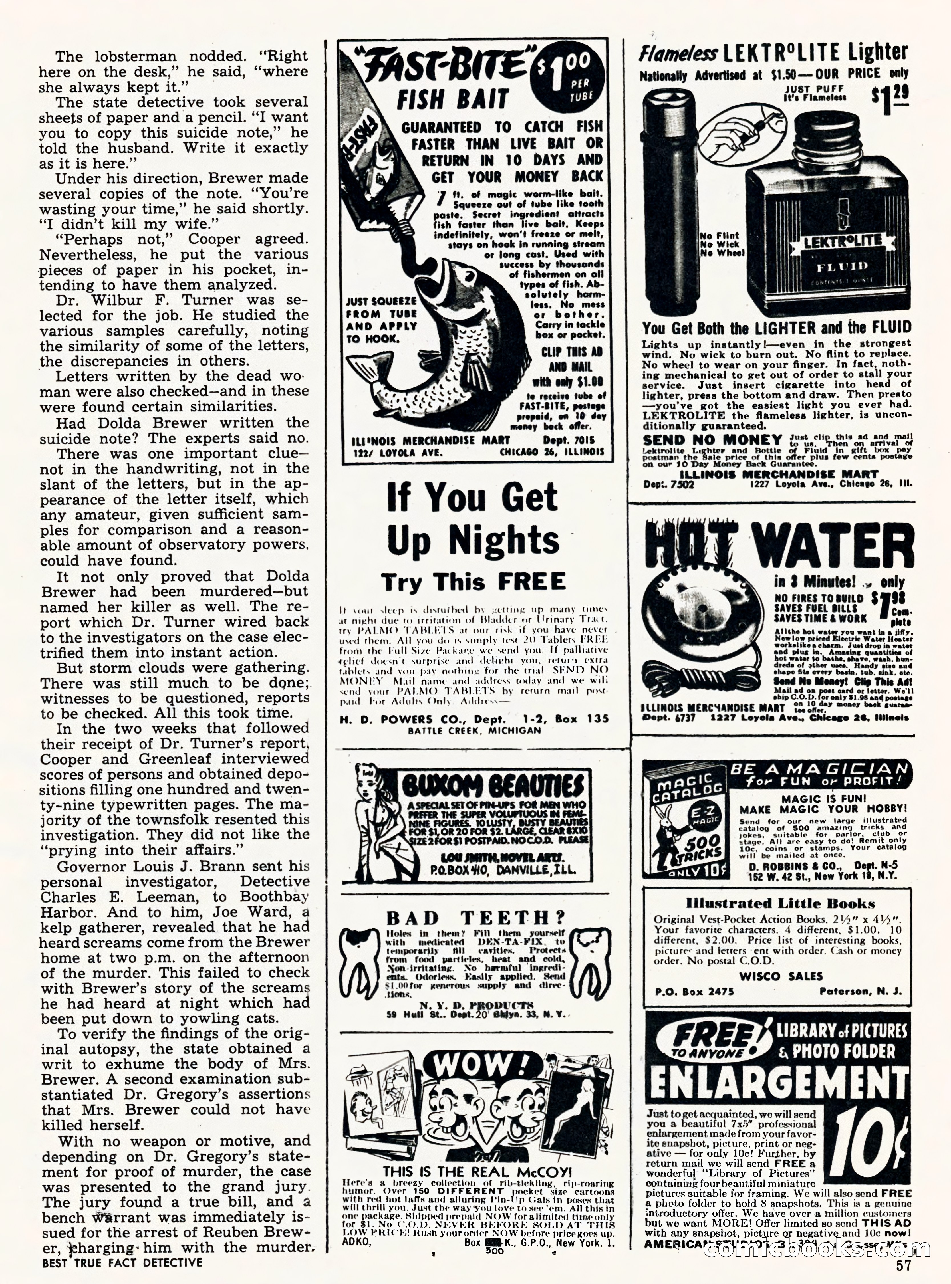 Best True Fact Detective, January 1950 — page 48 of 68