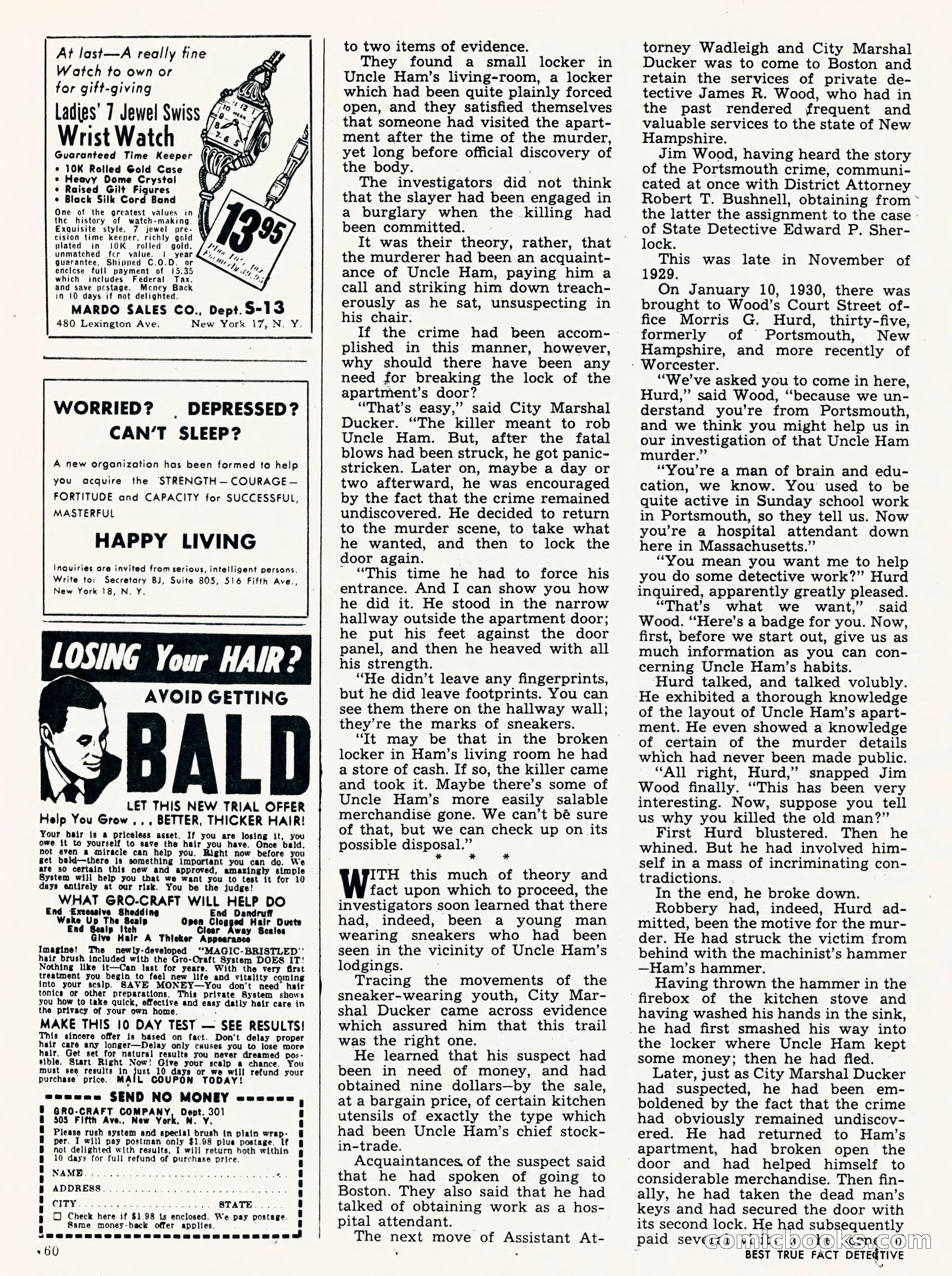 Best True Fact Detective, January 1950 — page 51 of 68