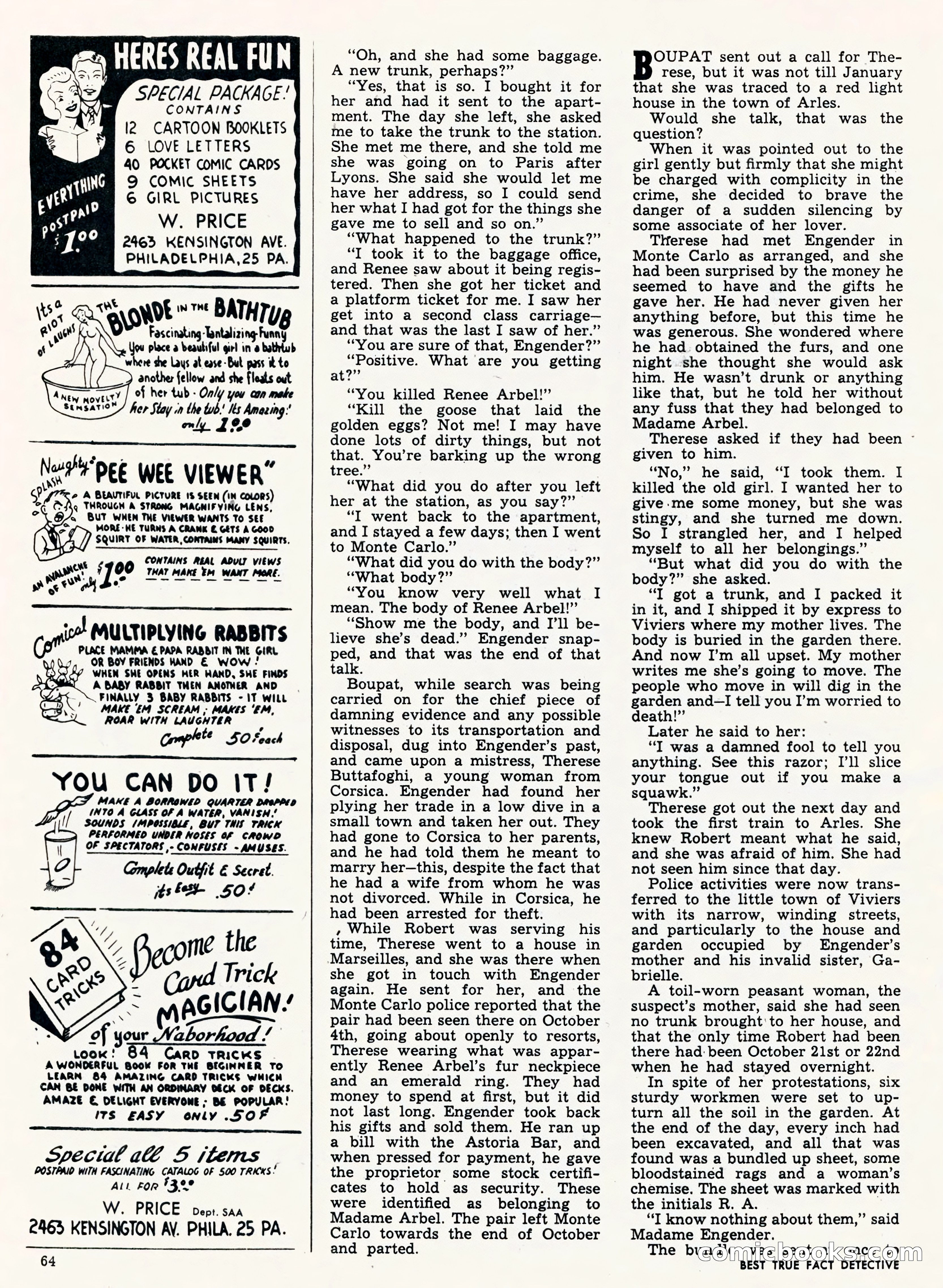 Best True Fact Detective, January 1950 — page 55 of 68