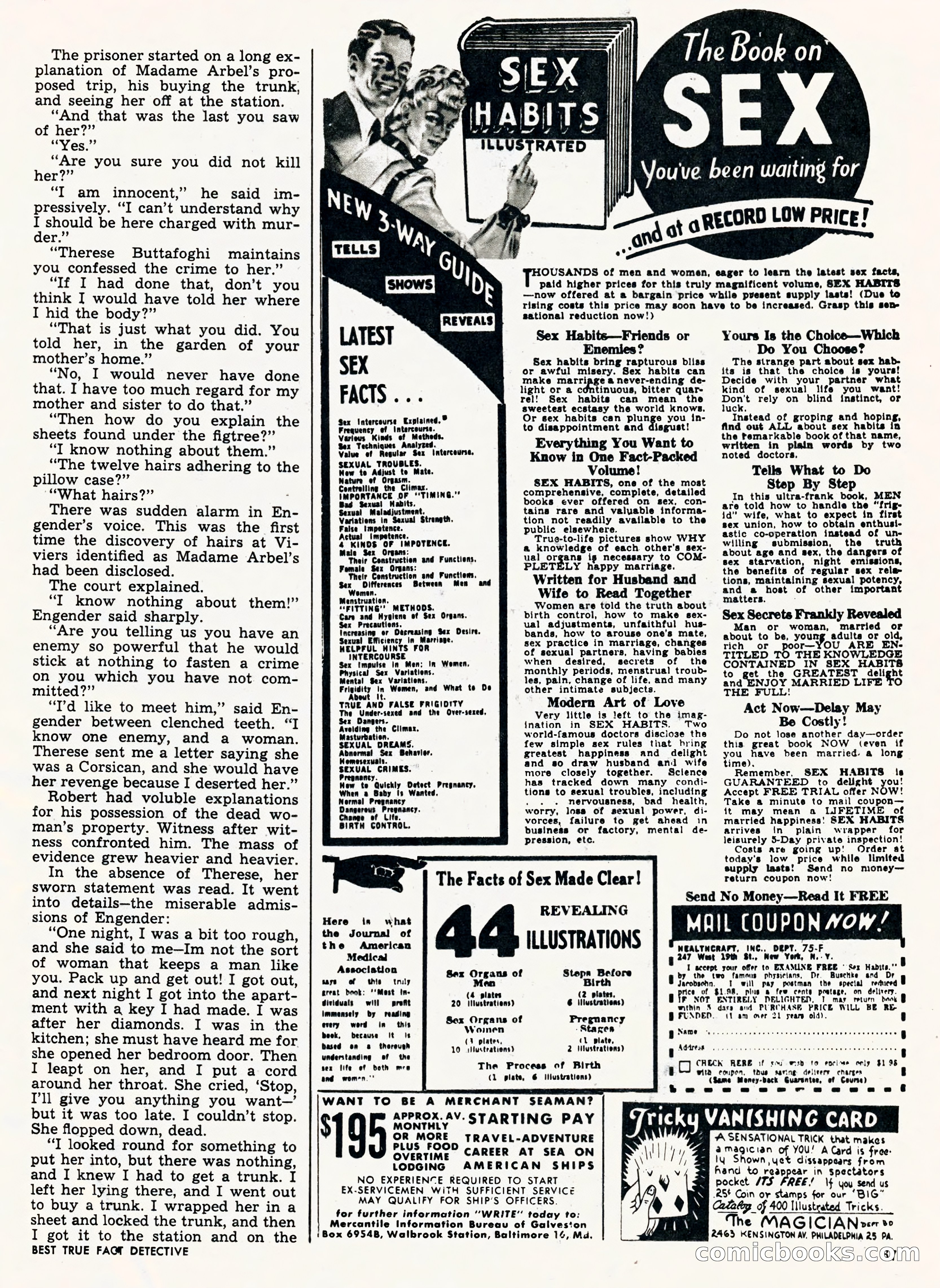 Best True Fact Detective, January 1950 — page 58 of 68