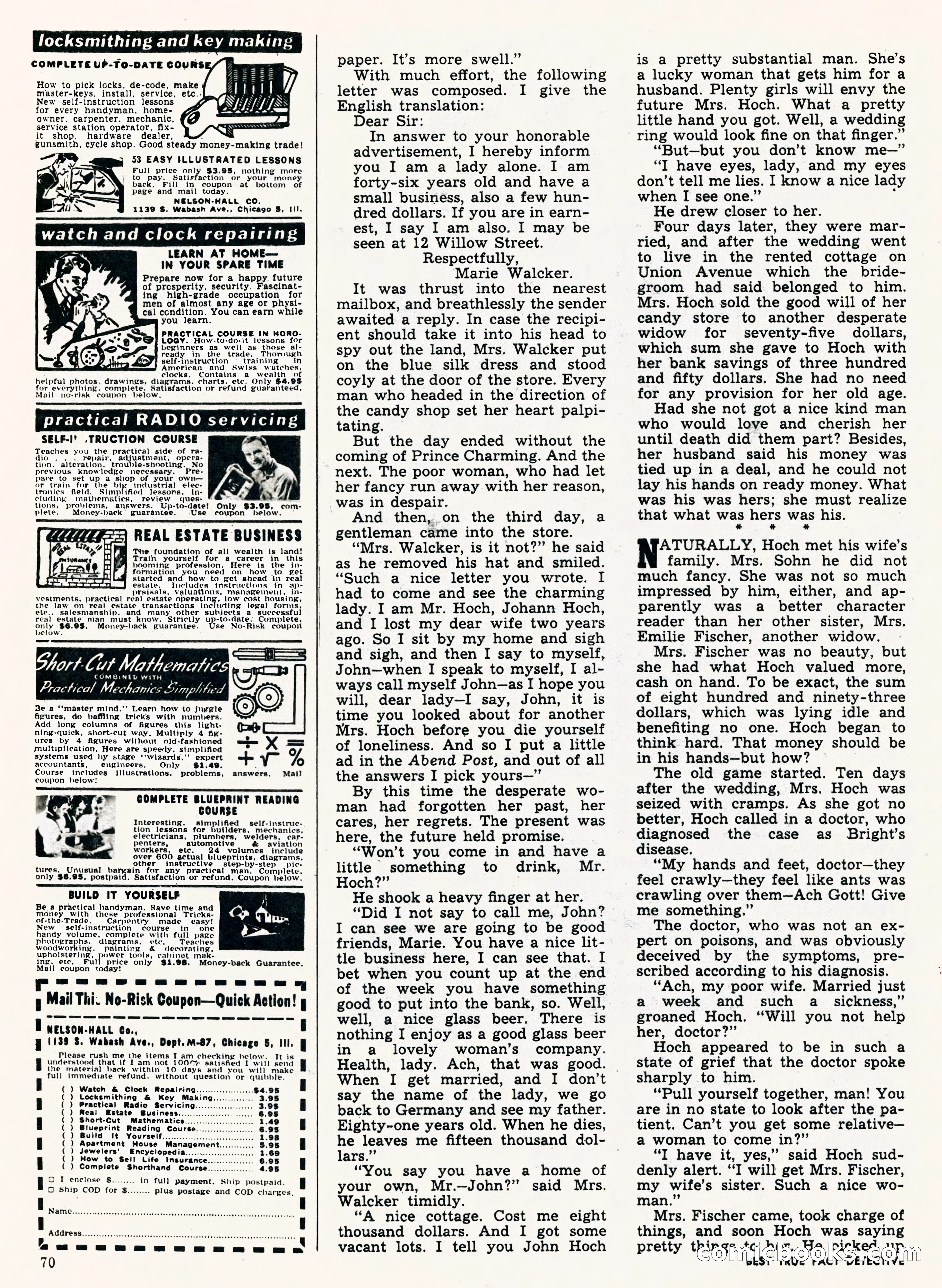 Best True Fact Detective, January 1950 — page 61 of 68