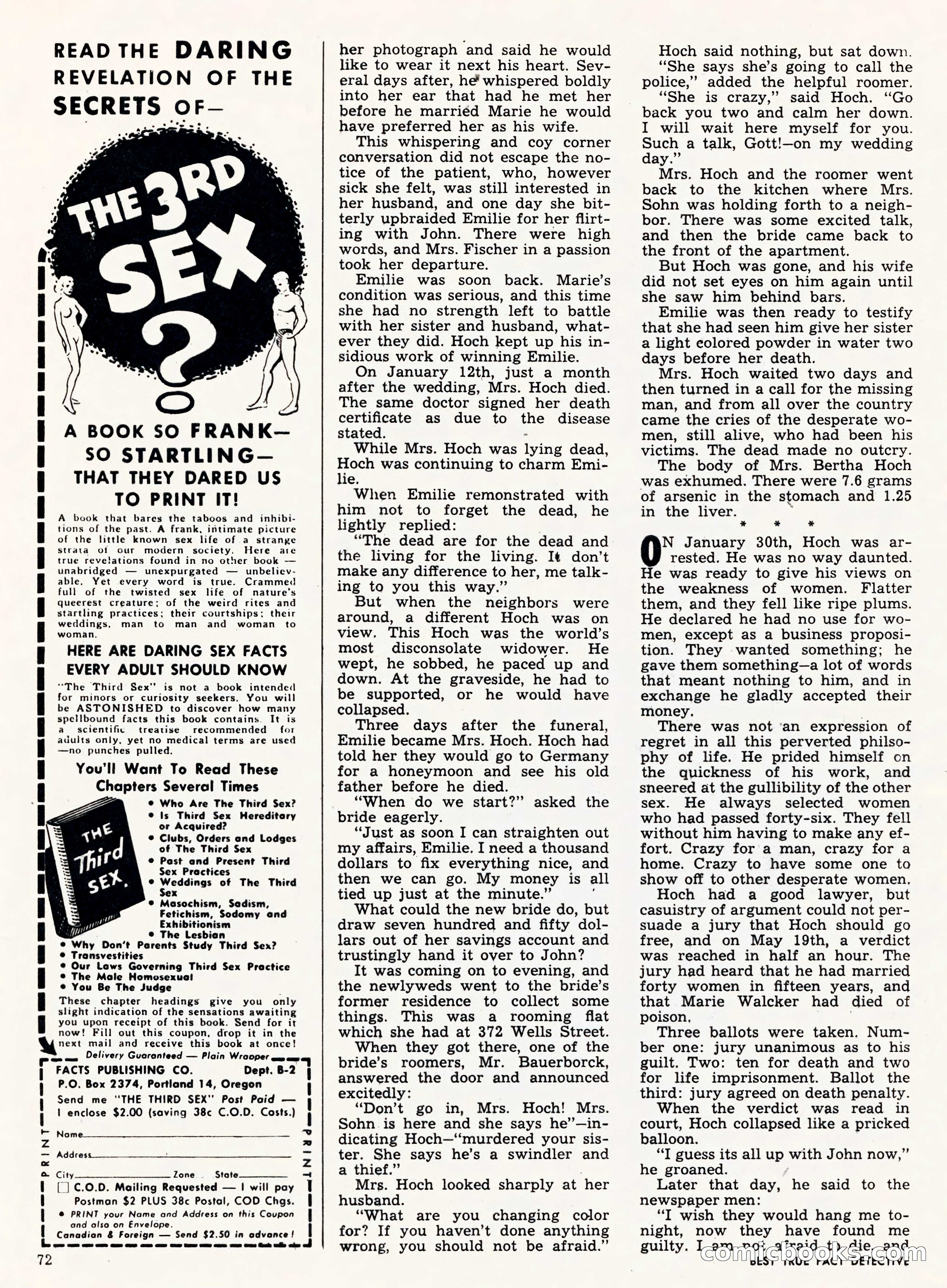 Best True Fact Detective, January 1950 — page 63 of 68