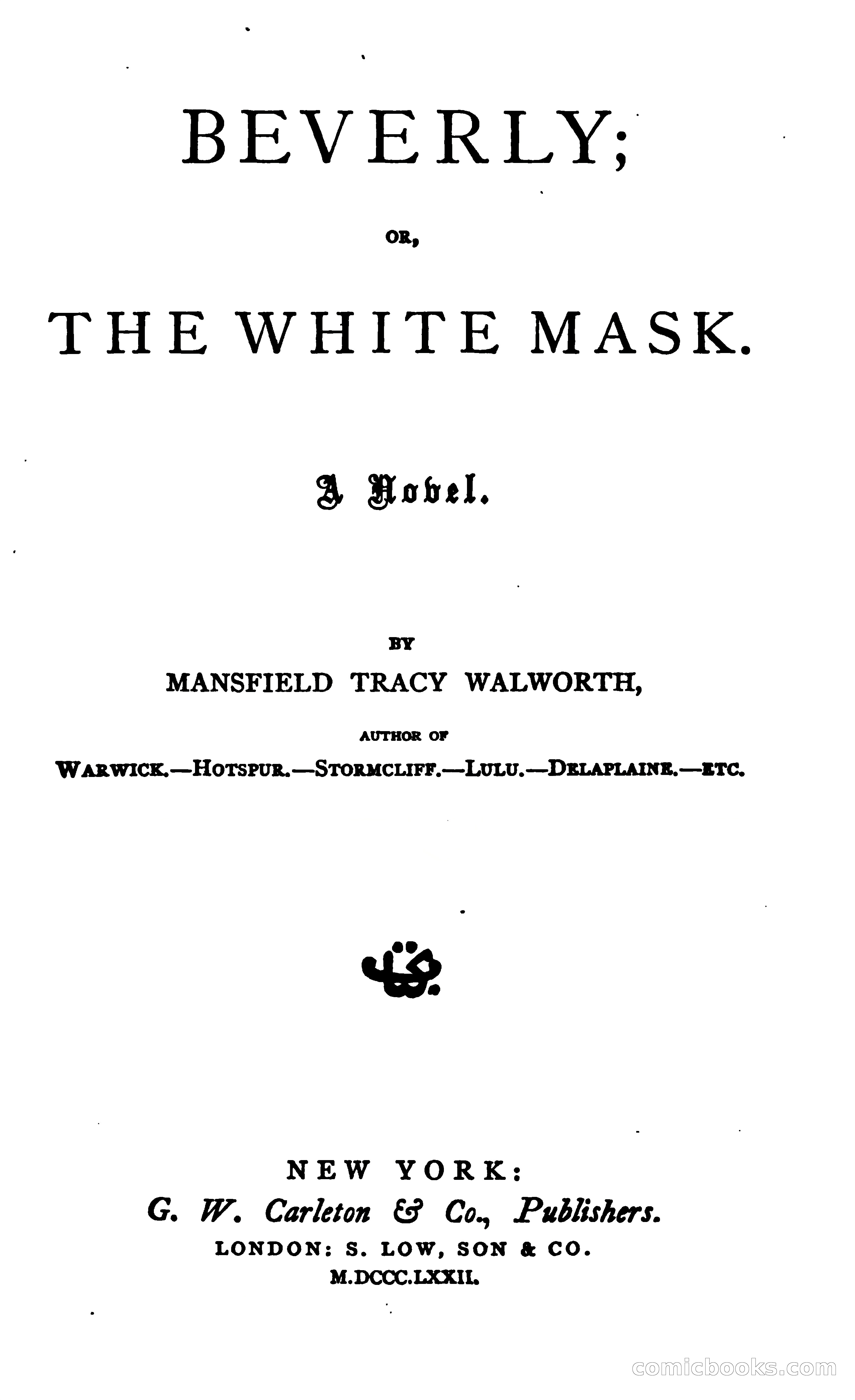 Beverly; Or, The White Mask — page 10 of 392