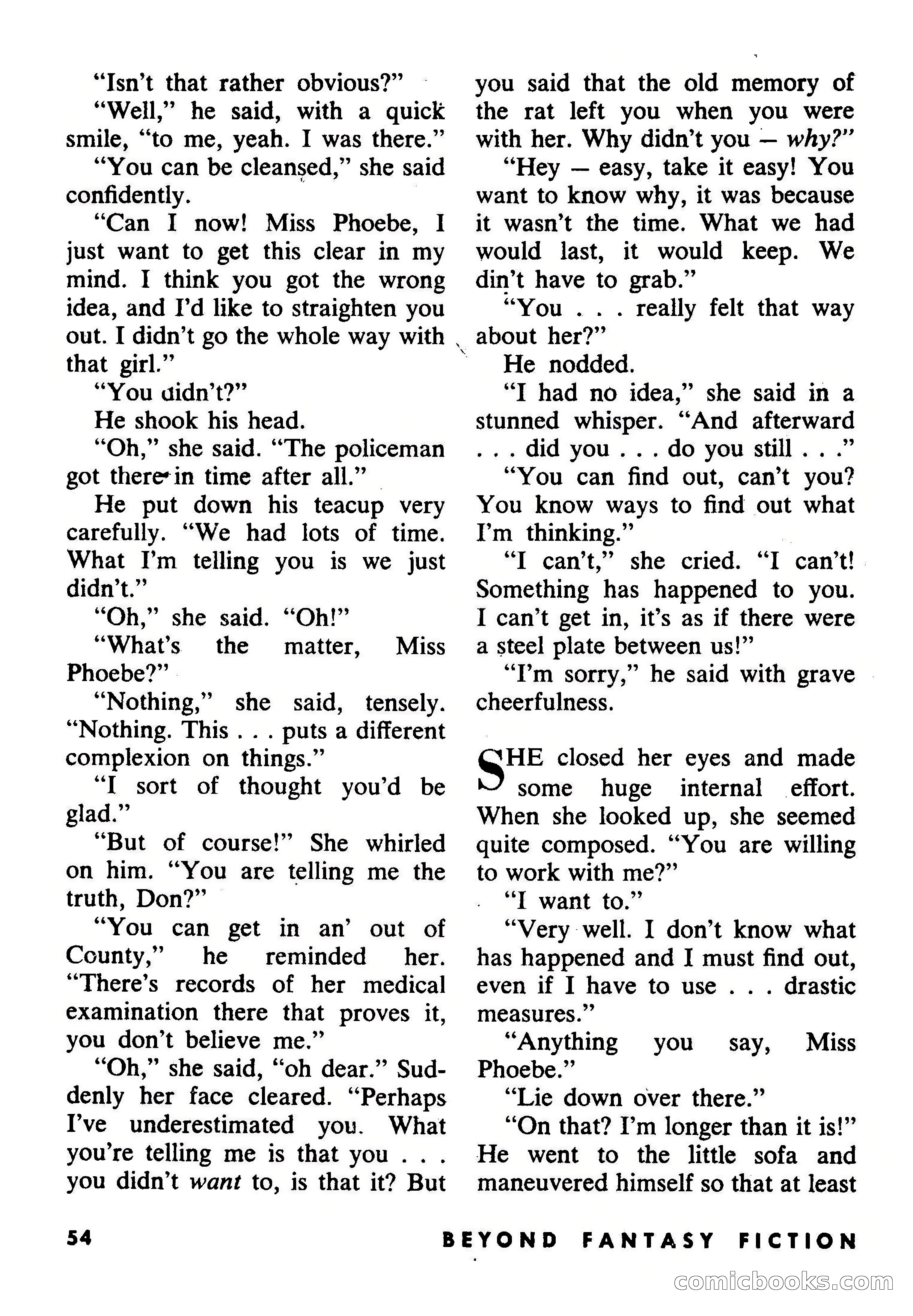 Beyond Fantasy Fiction, July 1953 — page 56 of 164