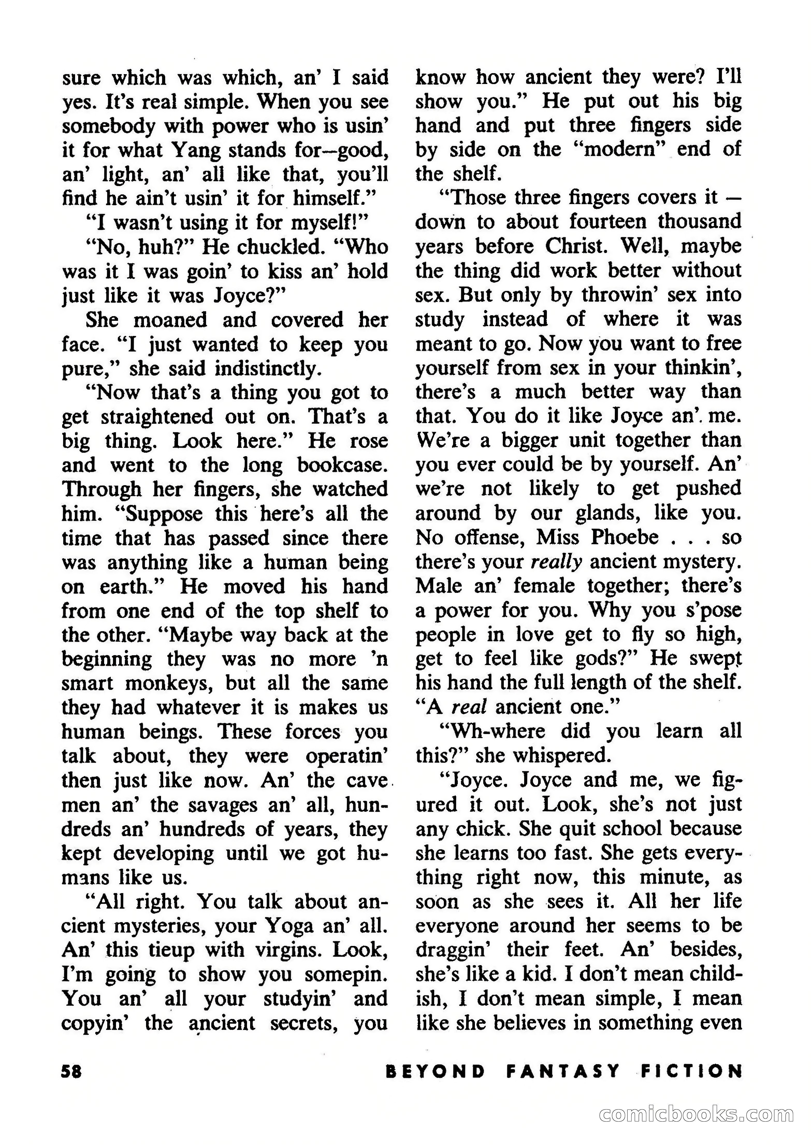 Beyond Fantasy Fiction, July 1953 — page 60 of 164