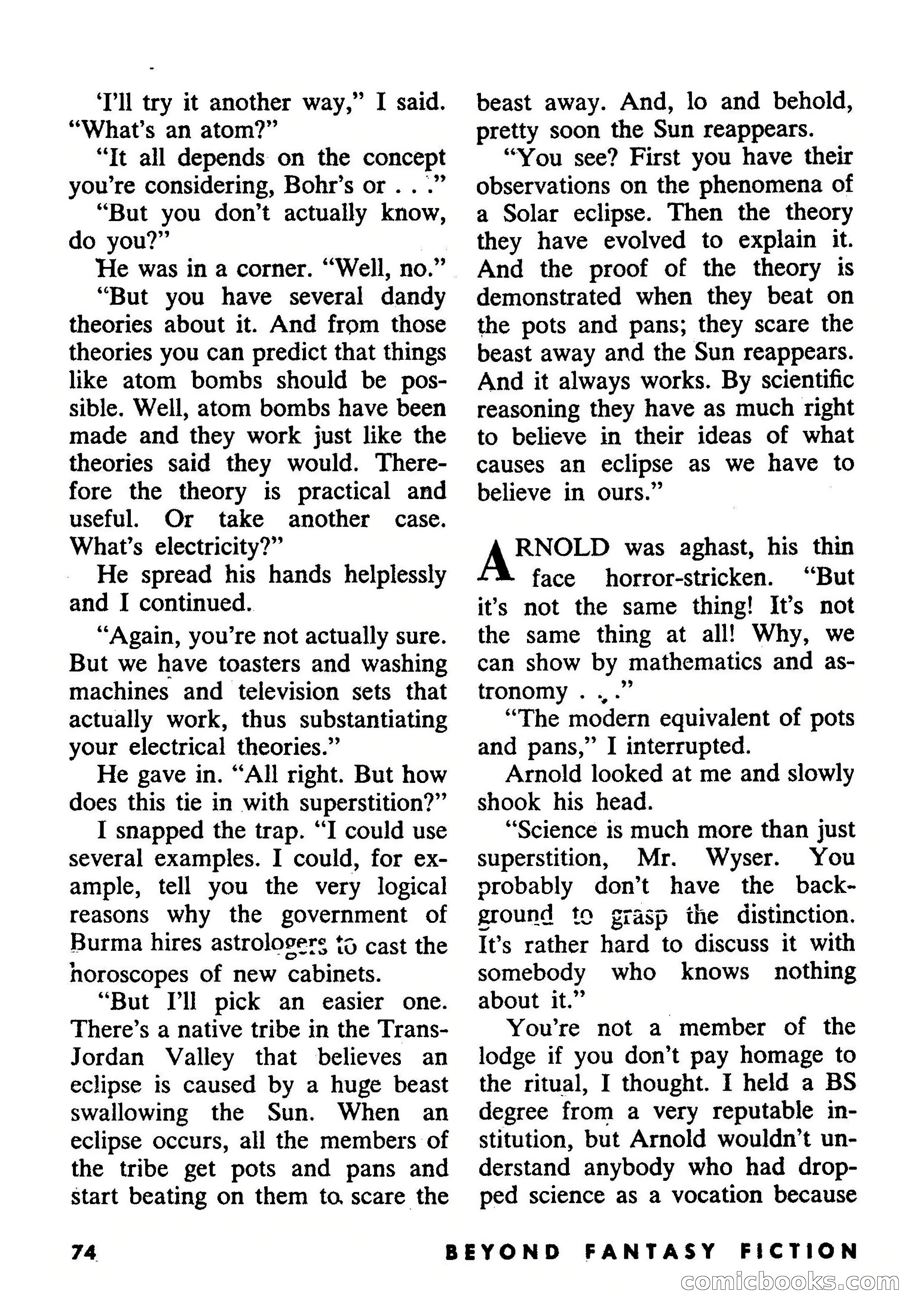 Beyond Fantasy Fiction, July 1953 — page 76 of 164