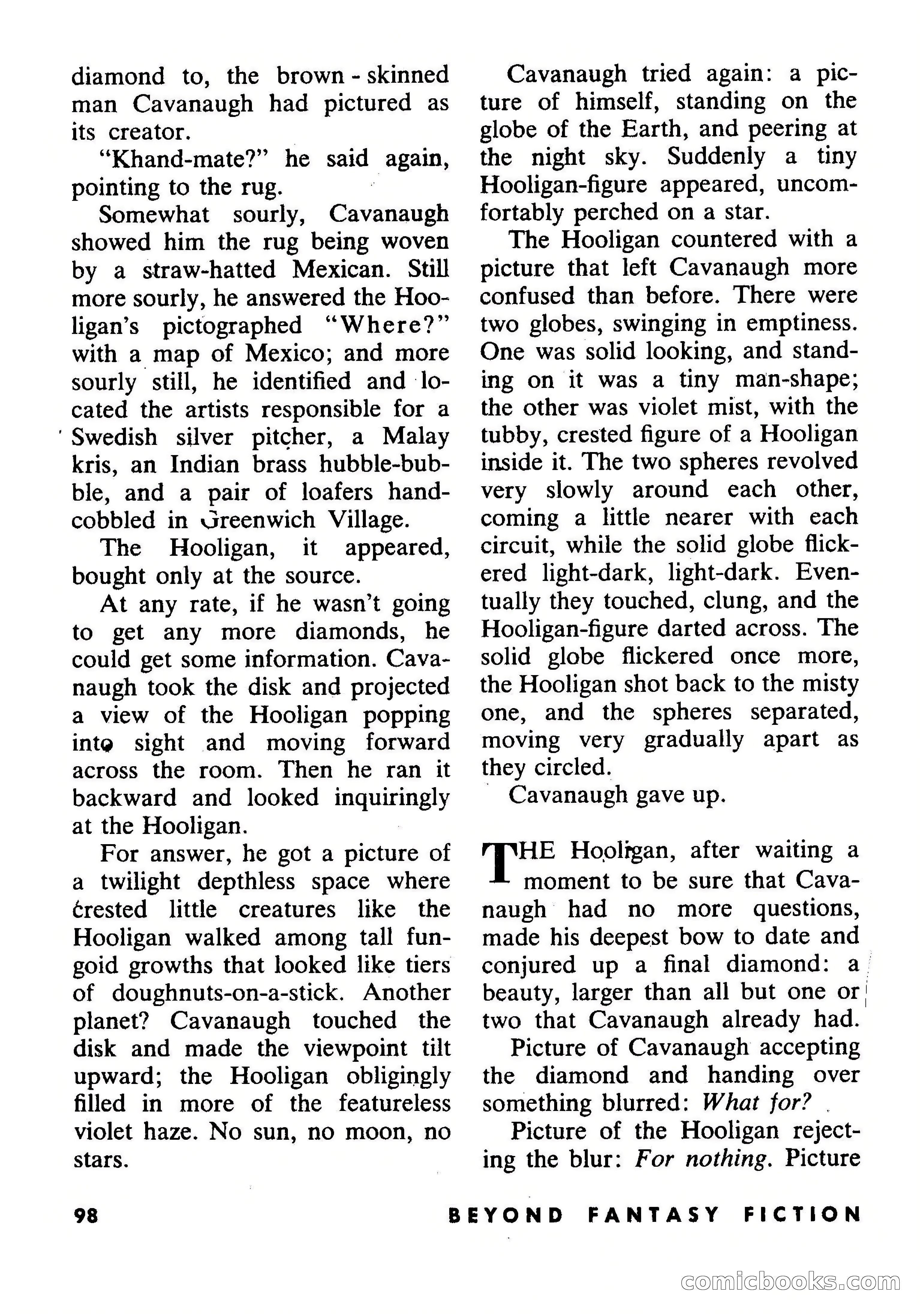 Beyond Fantasy Fiction, July 1953 — page 100 of 164