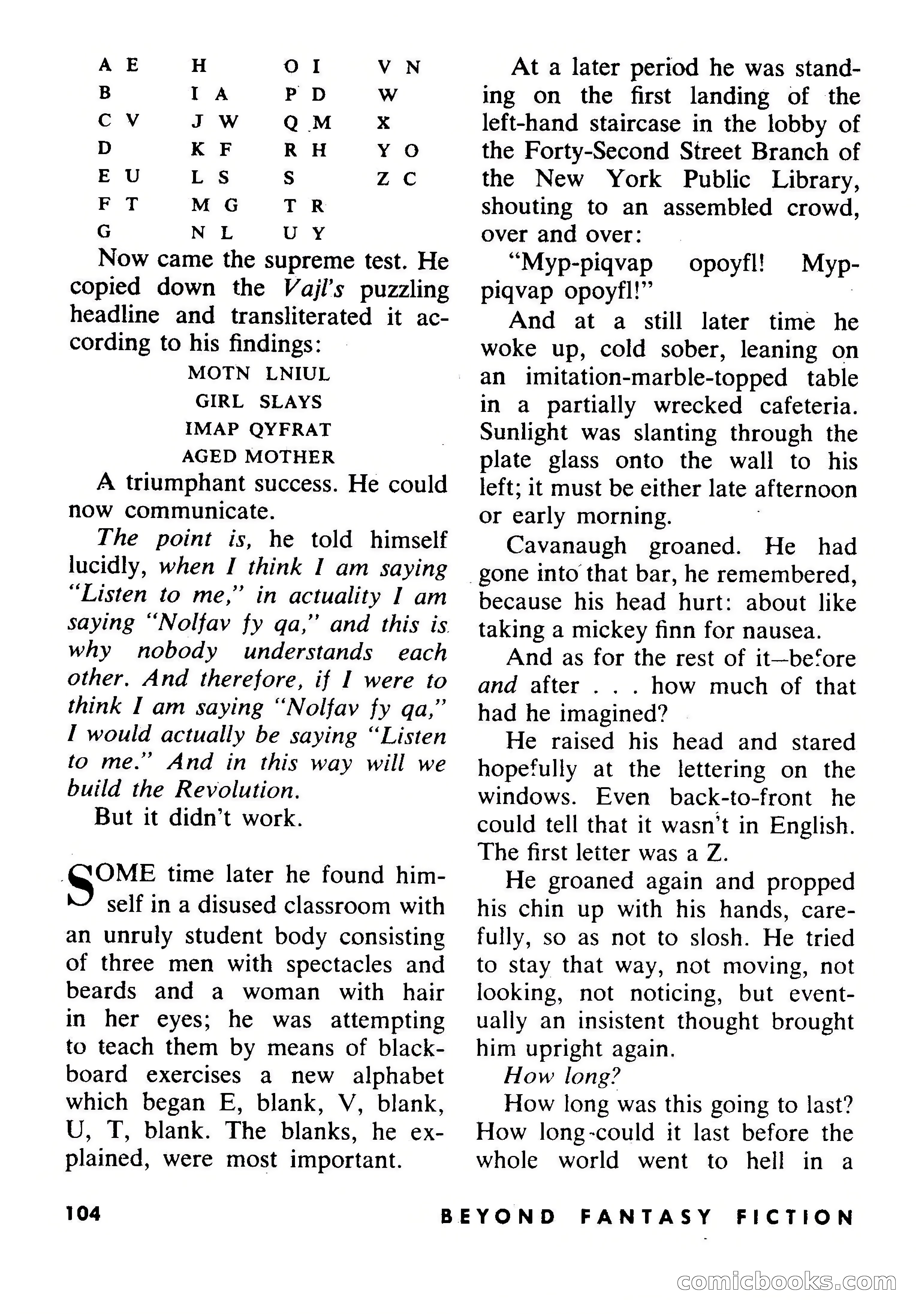 Beyond Fantasy Fiction, July 1953 — page 106 of 164