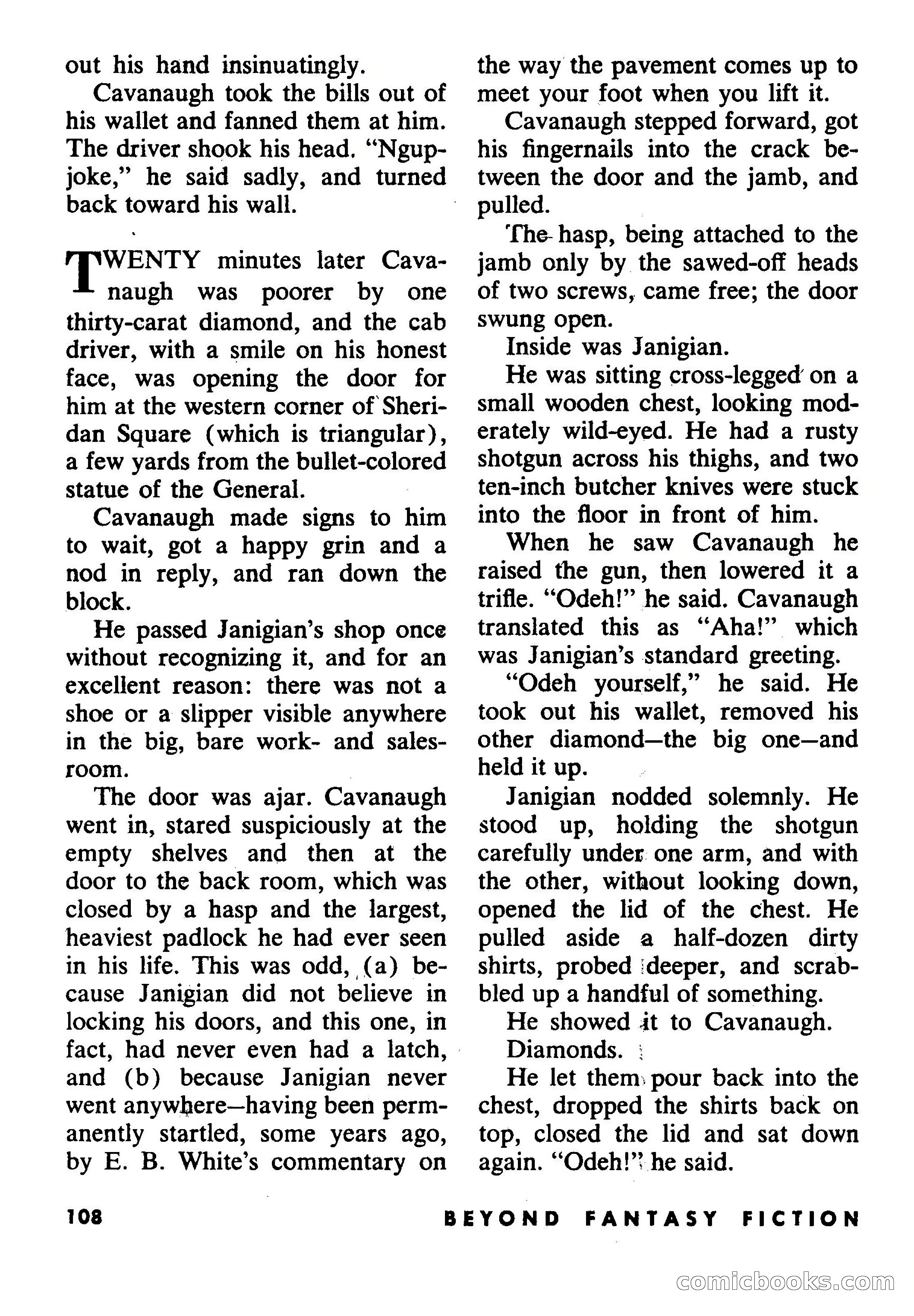 Beyond Fantasy Fiction, July 1953 — page 110 of 164