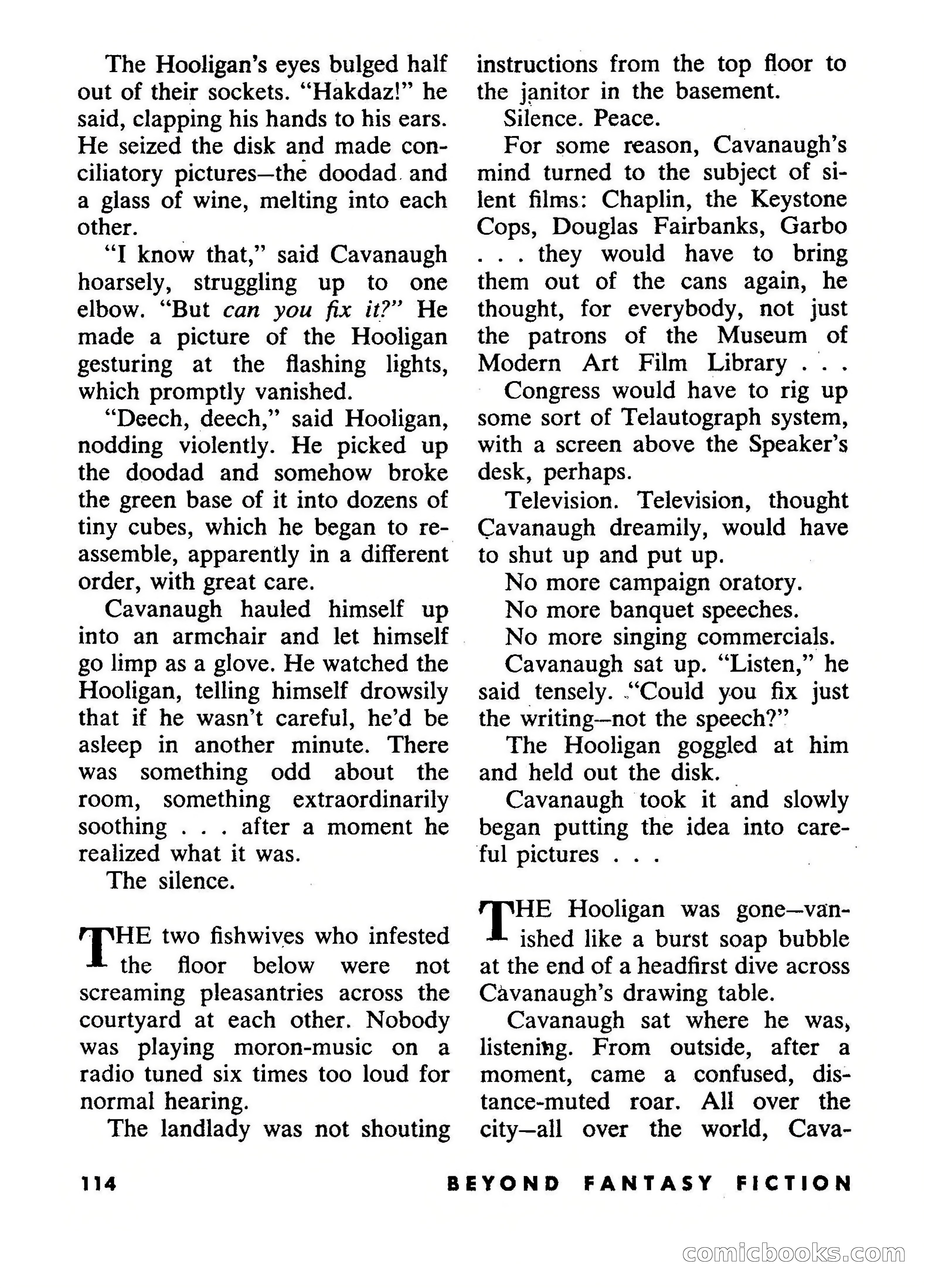 Beyond Fantasy Fiction, July 1953 — page 116 of 164