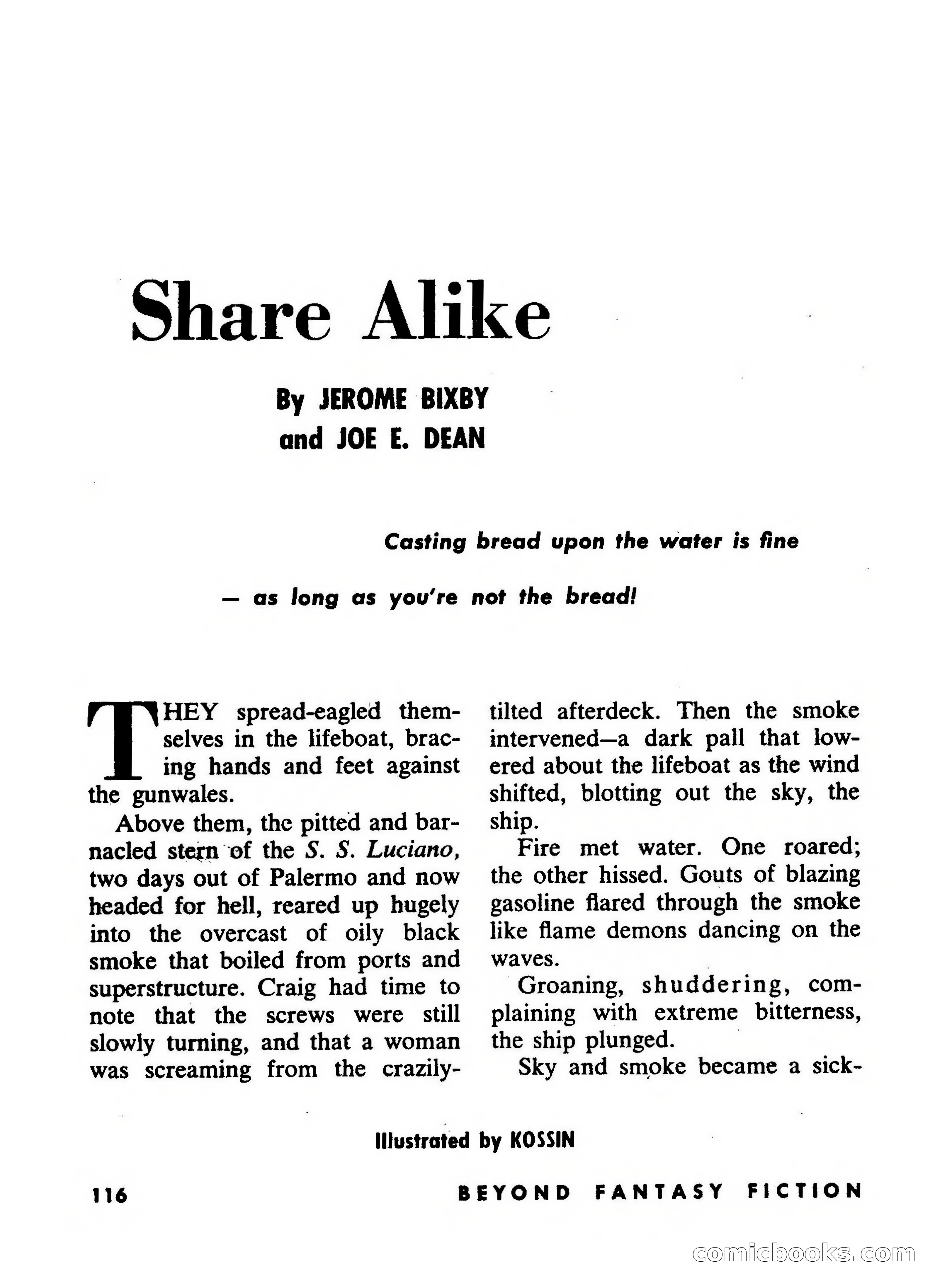Beyond Fantasy Fiction, July 1953 — page 118 of 164