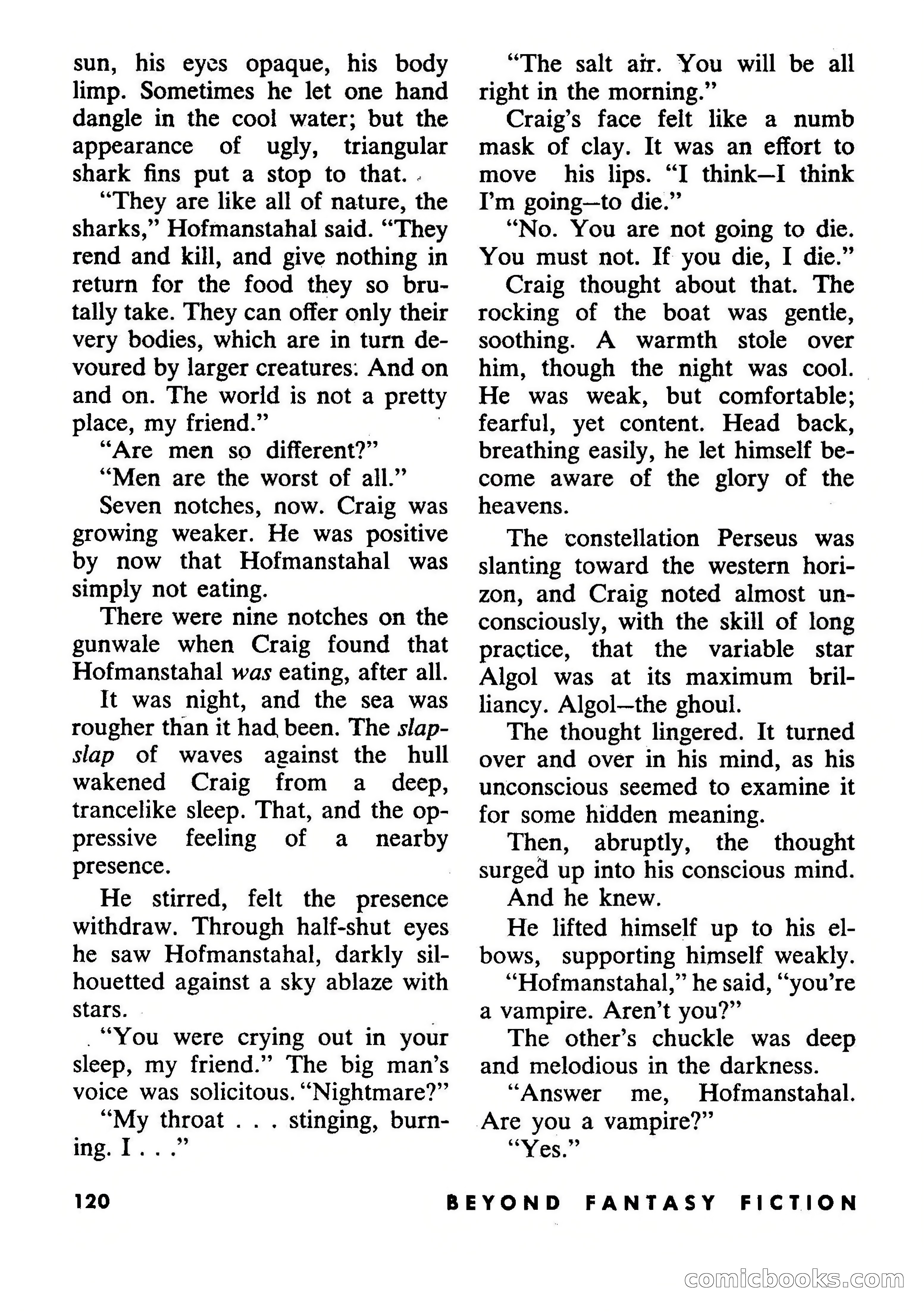 Beyond Fantasy Fiction, July 1953 — page 122 of 164