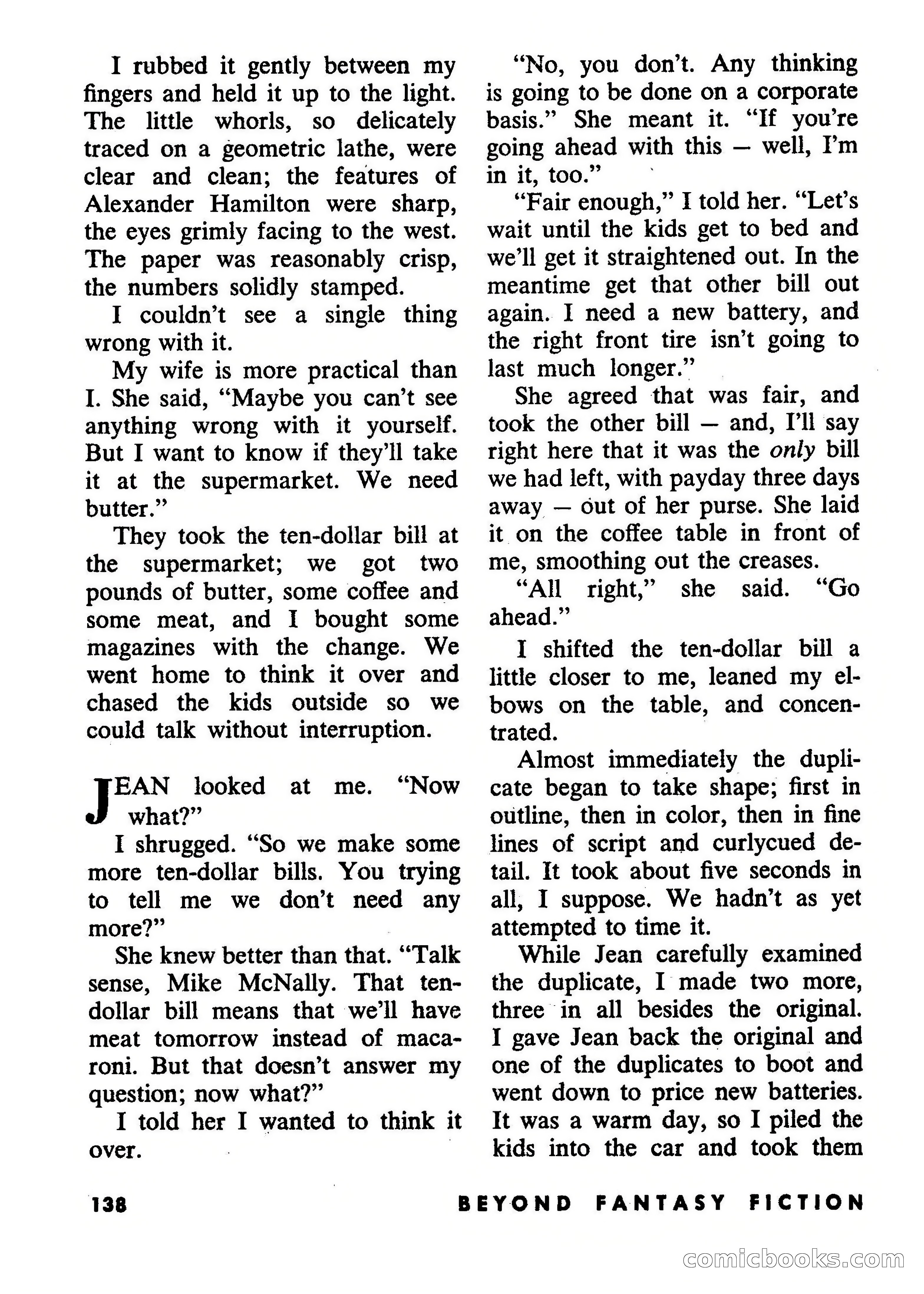 Beyond Fantasy Fiction, July 1953 — page 140 of 164