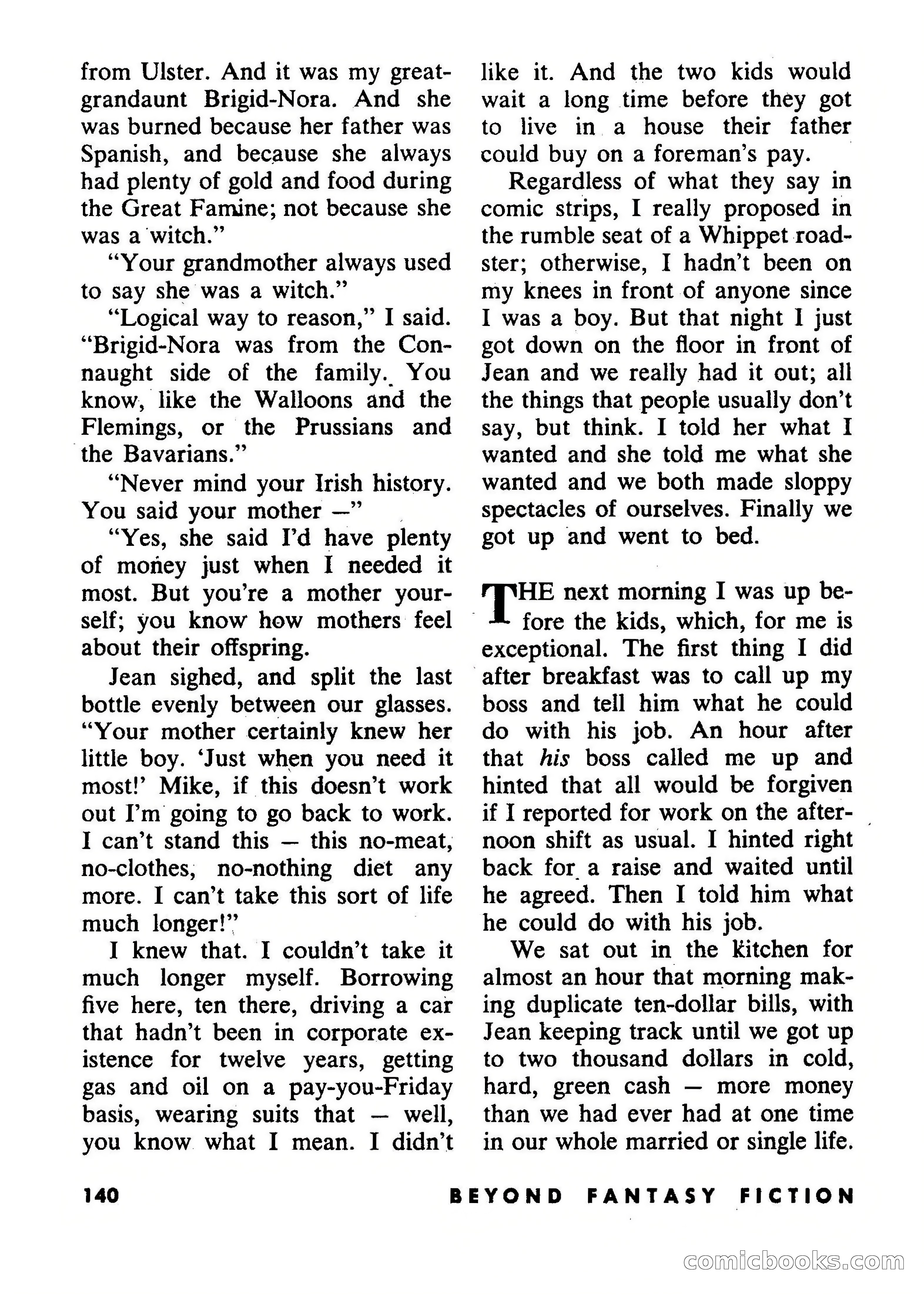 Beyond Fantasy Fiction, July 1953 — page 142 of 164