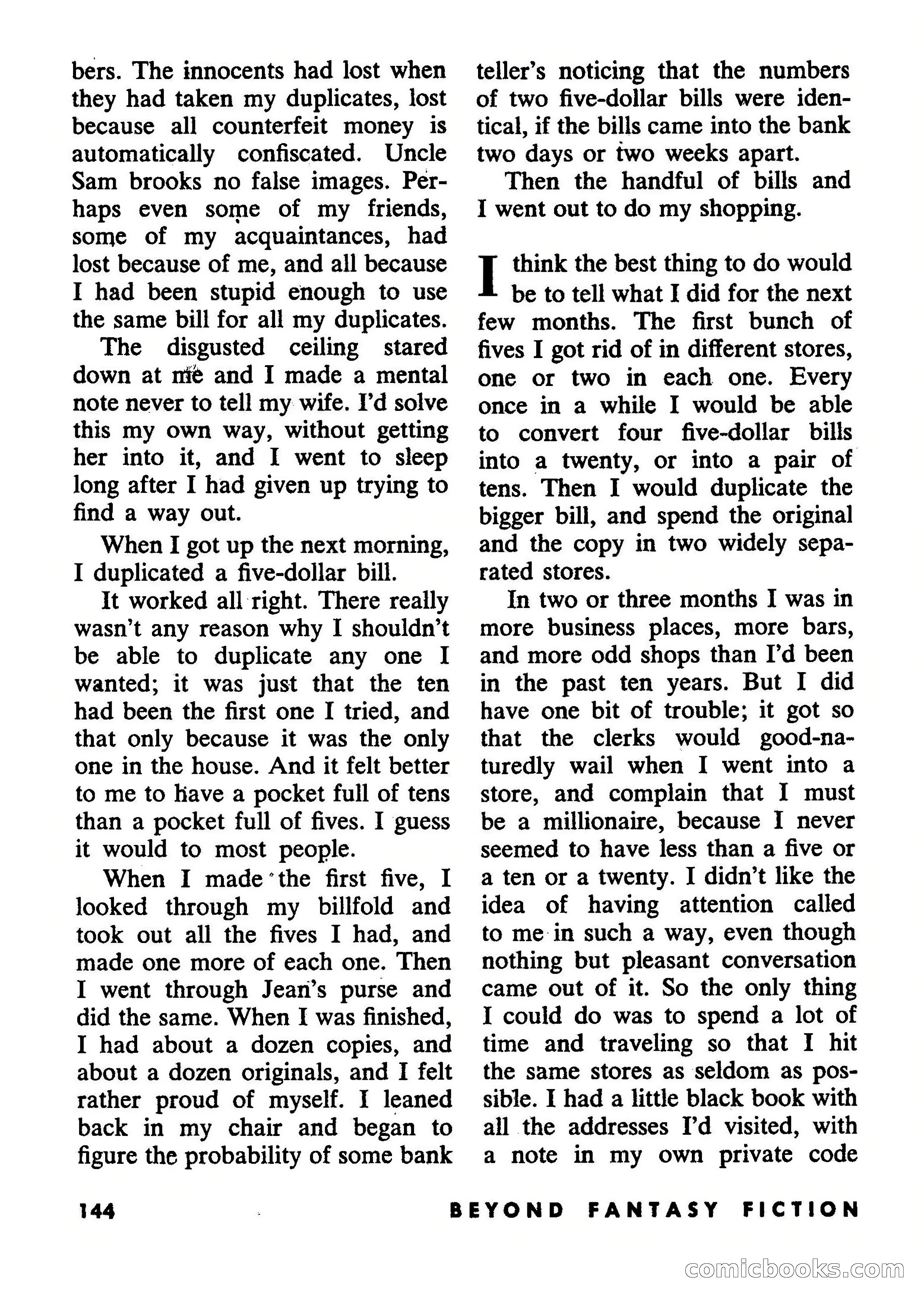 Beyond Fantasy Fiction, July 1953 — page 146 of 164