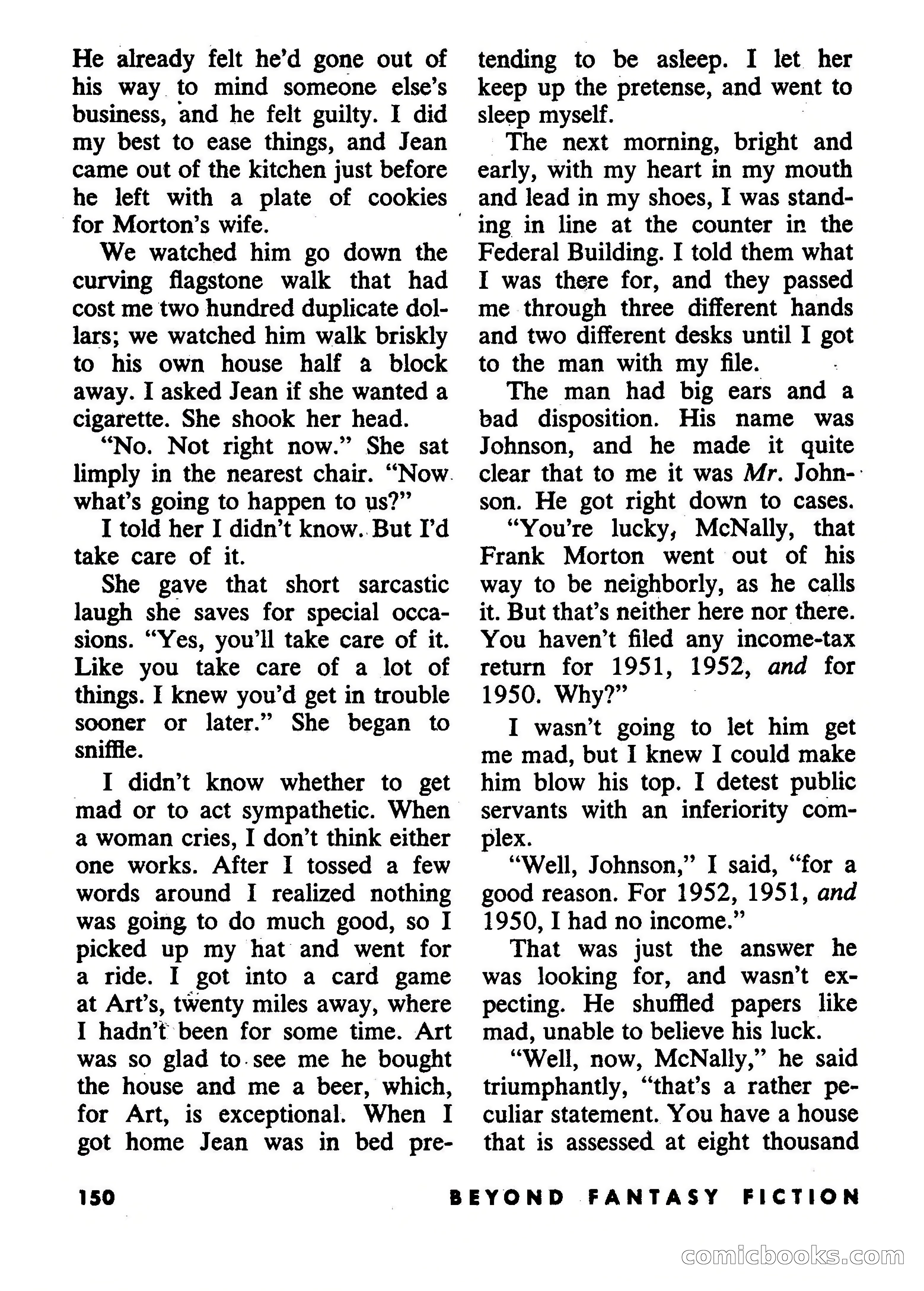 Beyond Fantasy Fiction, July 1953 — page 152 of 164