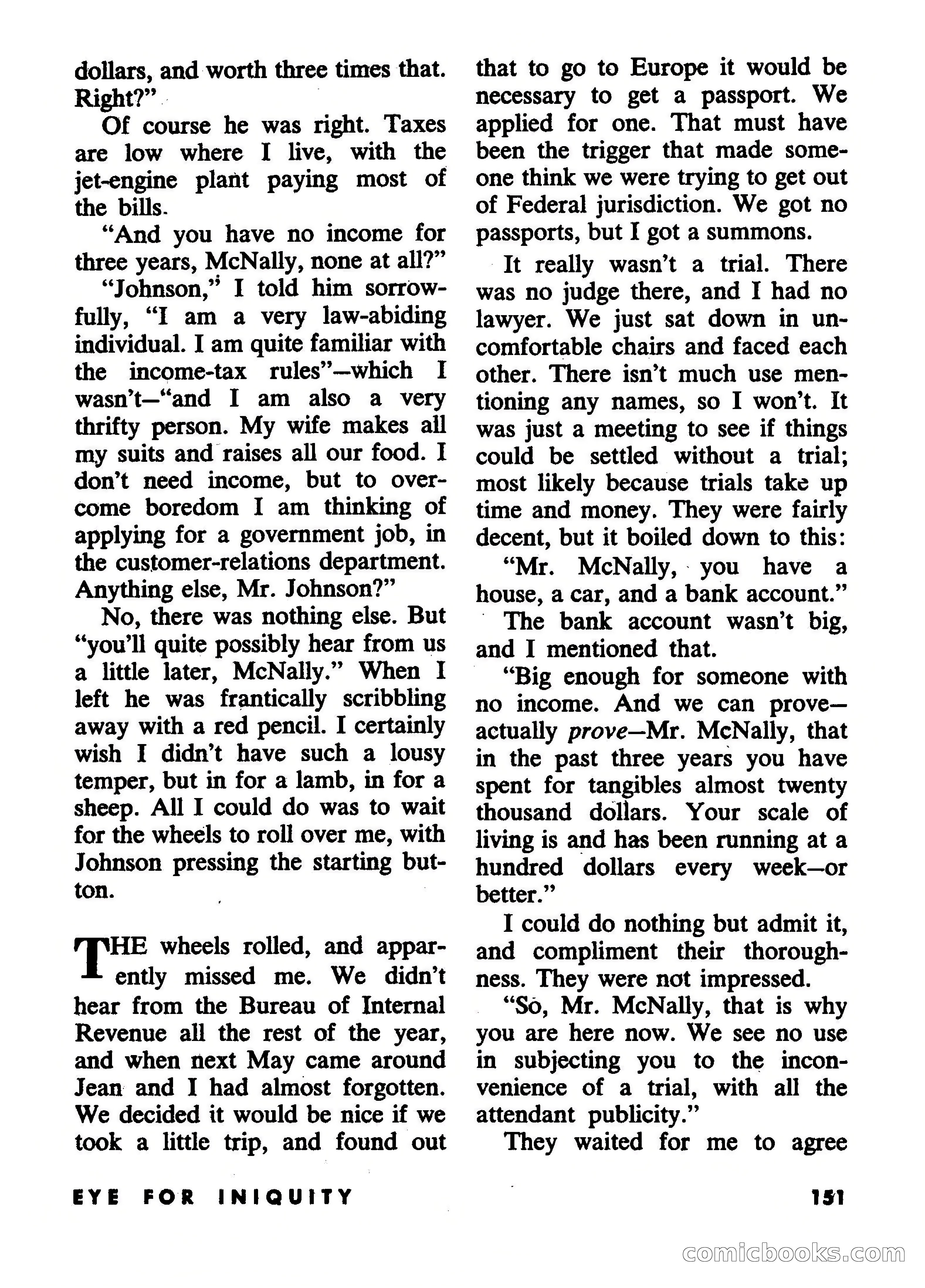Beyond Fantasy Fiction, July 1953 — page 153 of 164