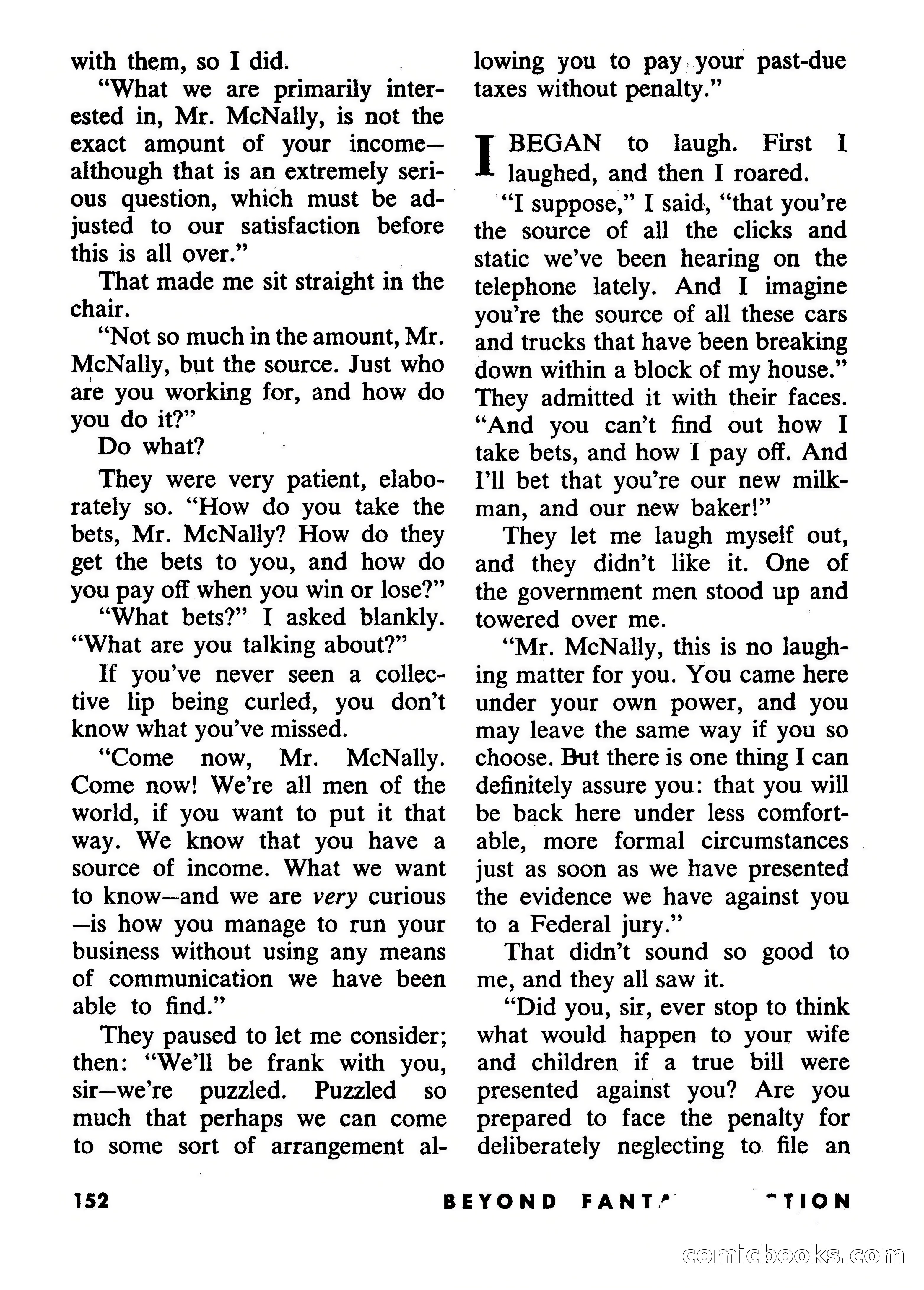 Beyond Fantasy Fiction, July 1953 — page 154 of 164