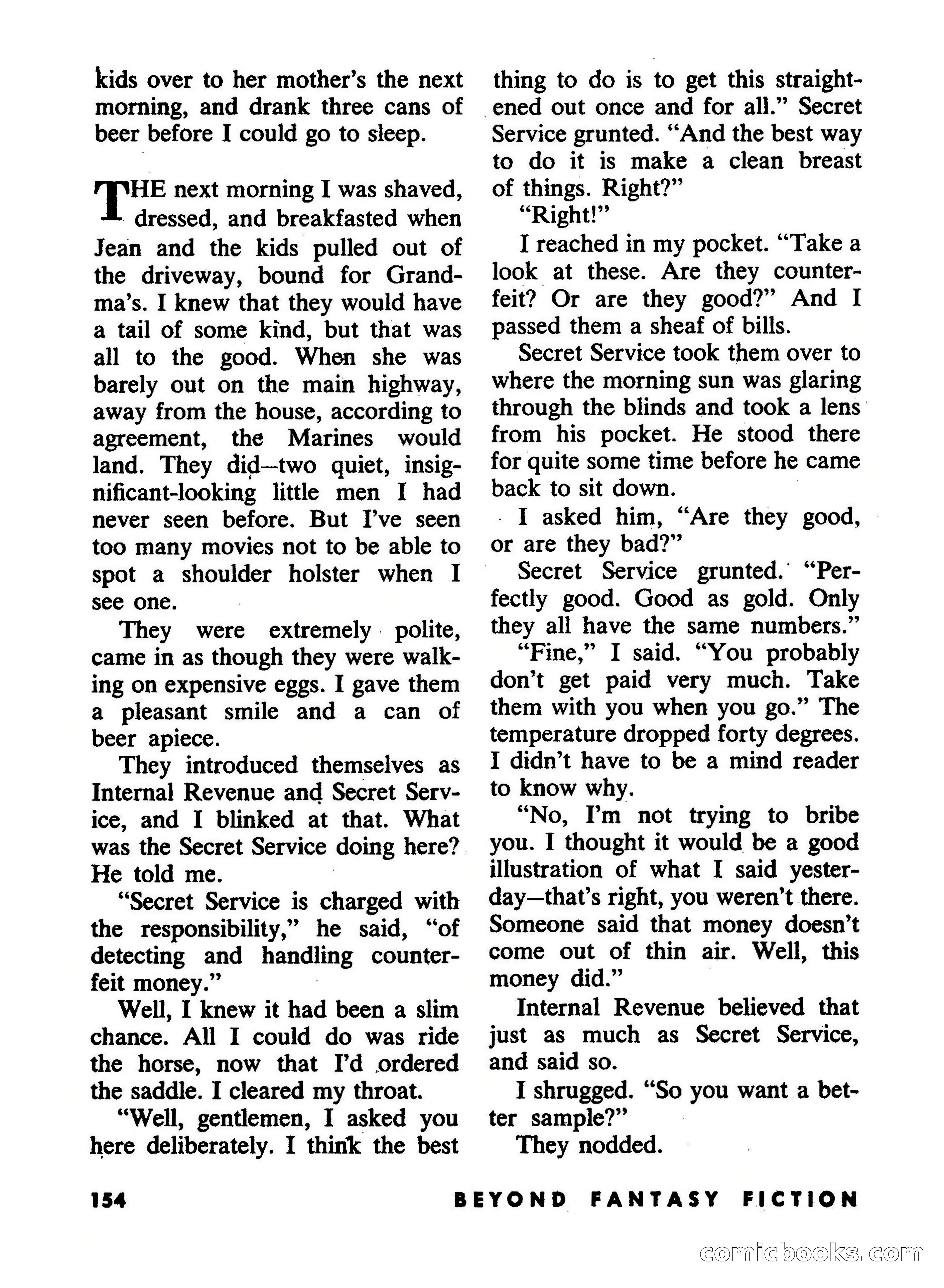 Beyond Fantasy Fiction, July 1953 — page 156 of 164