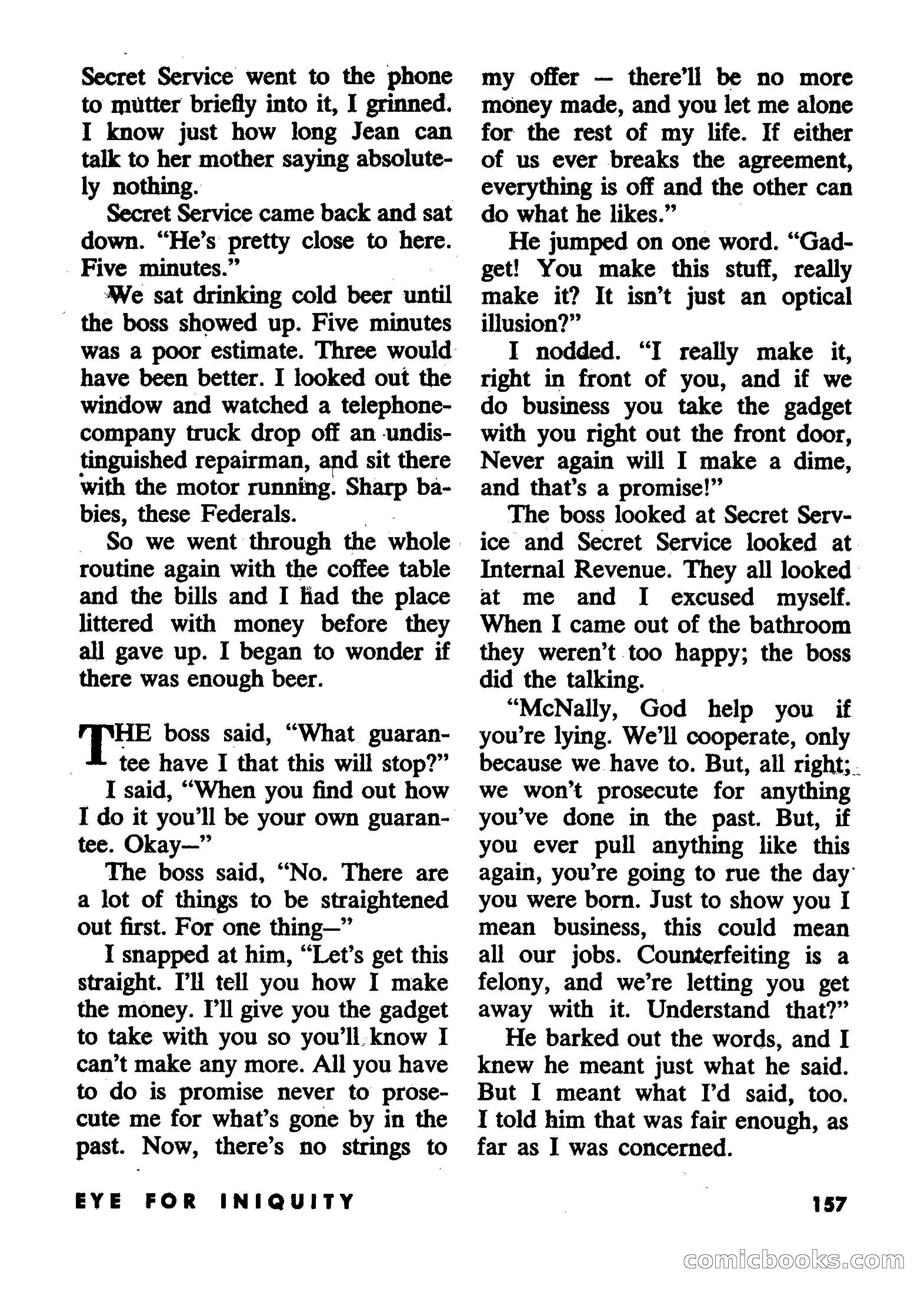Beyond Fantasy Fiction, July 1953 — page 159 of 164