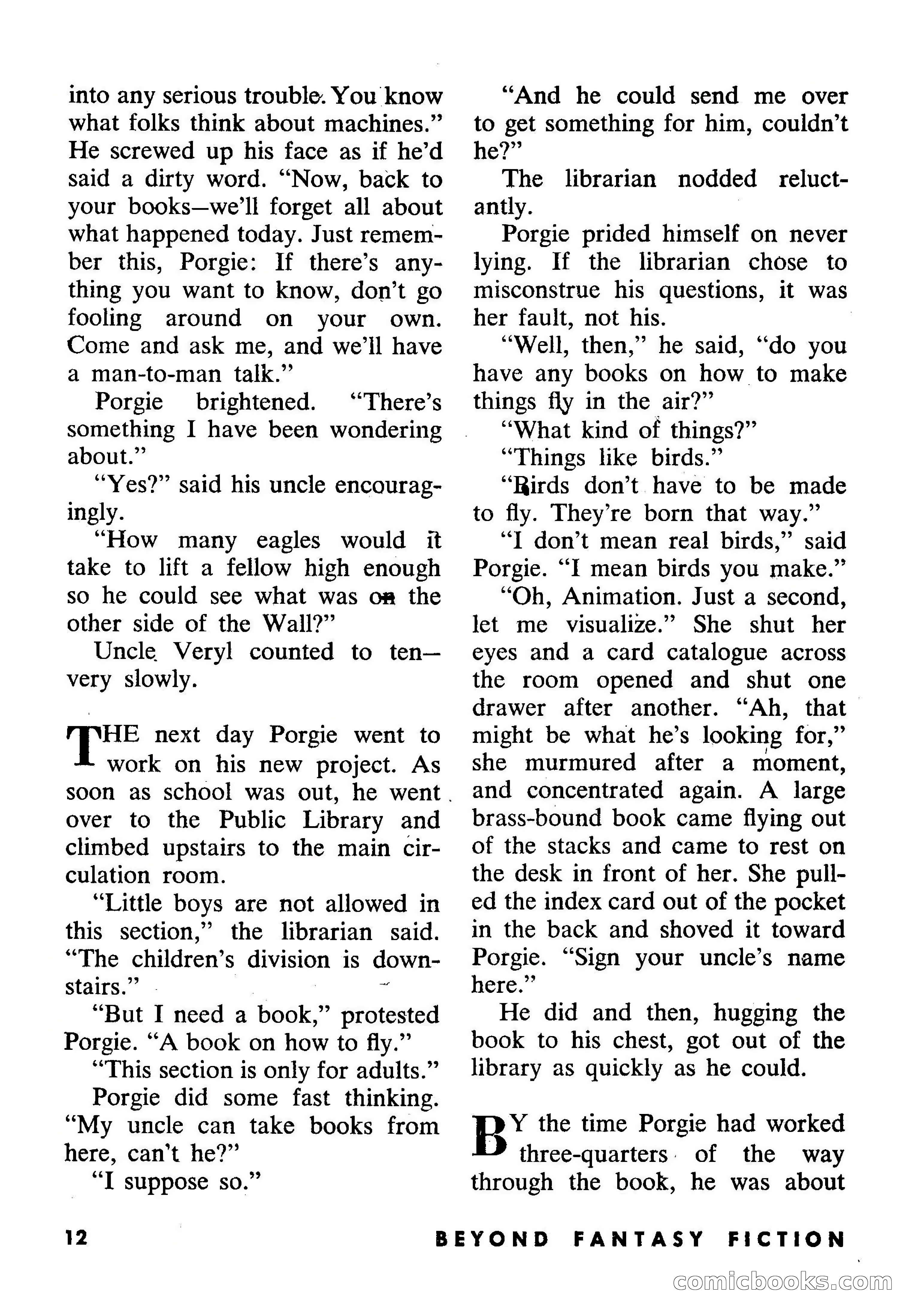 Beyond Fantasy Fiction, September 1953 — page 14 of 164