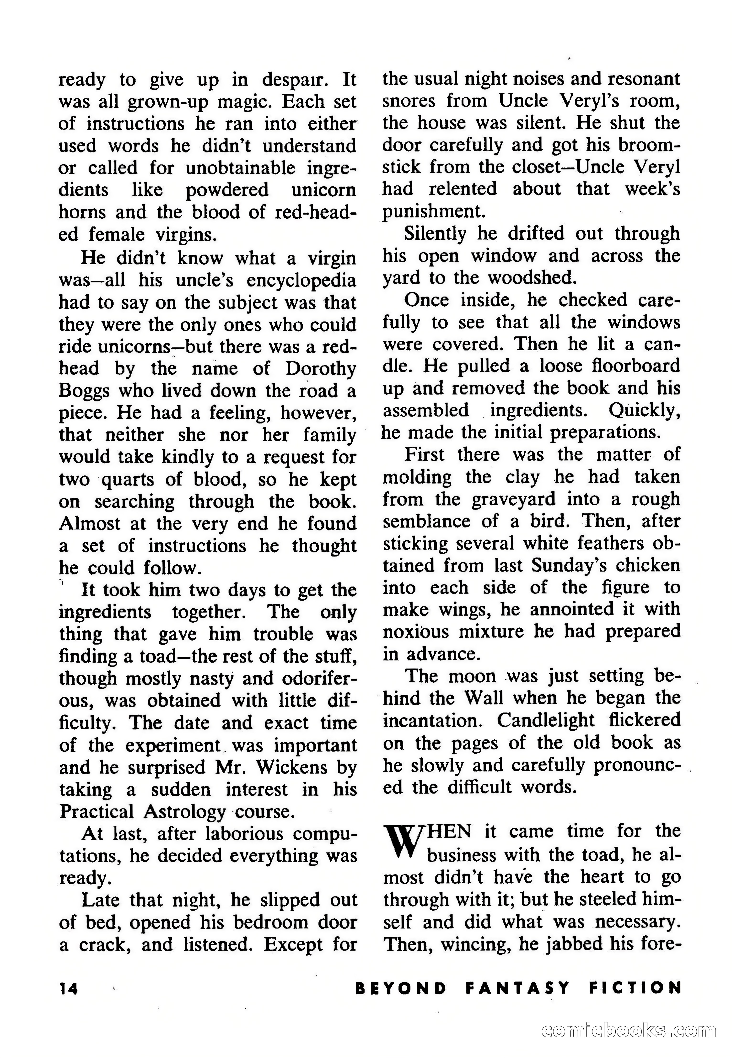 Beyond Fantasy Fiction, September 1953 — page 16 of 164