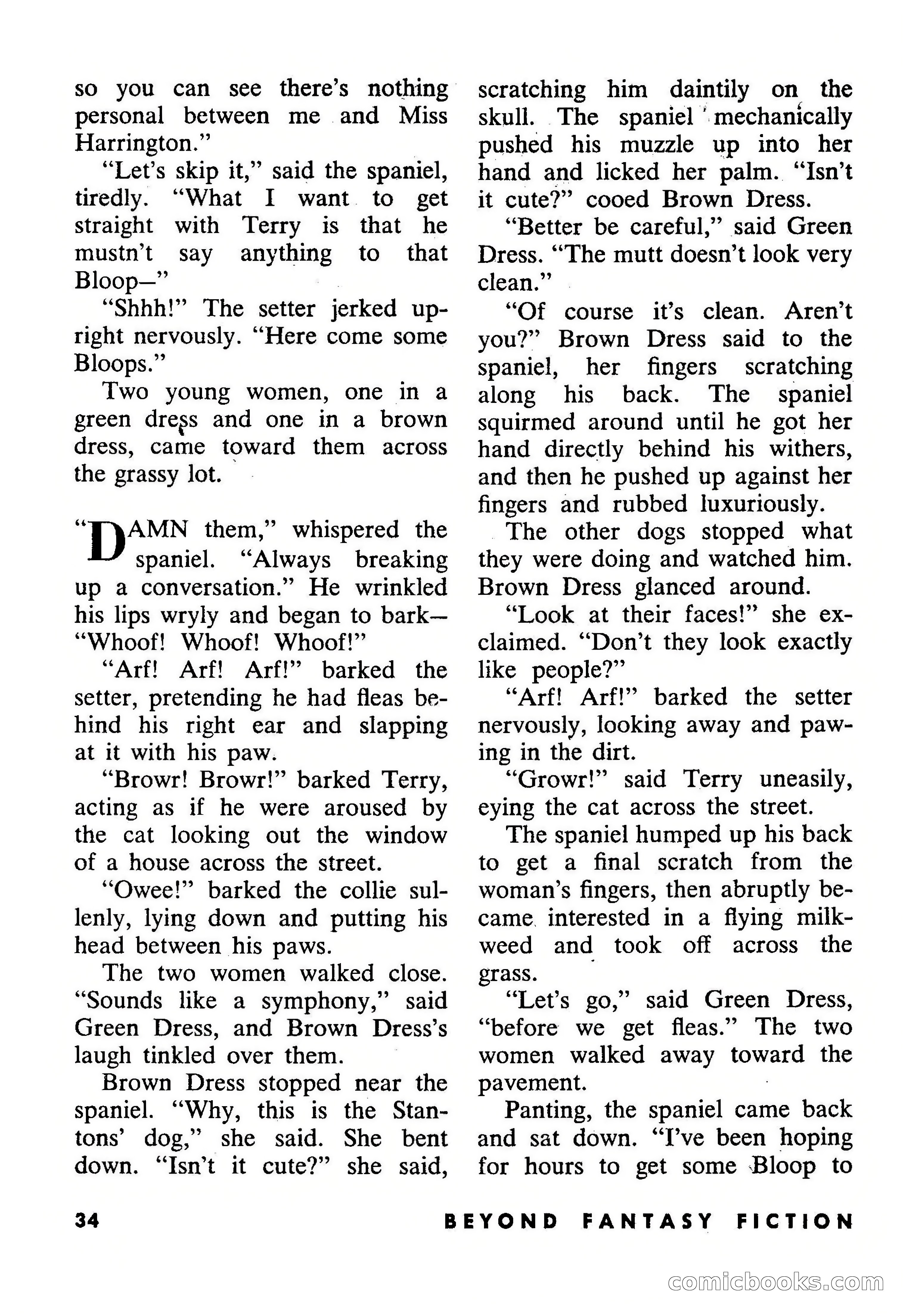 Beyond Fantasy Fiction, September 1953 — page 36 of 164