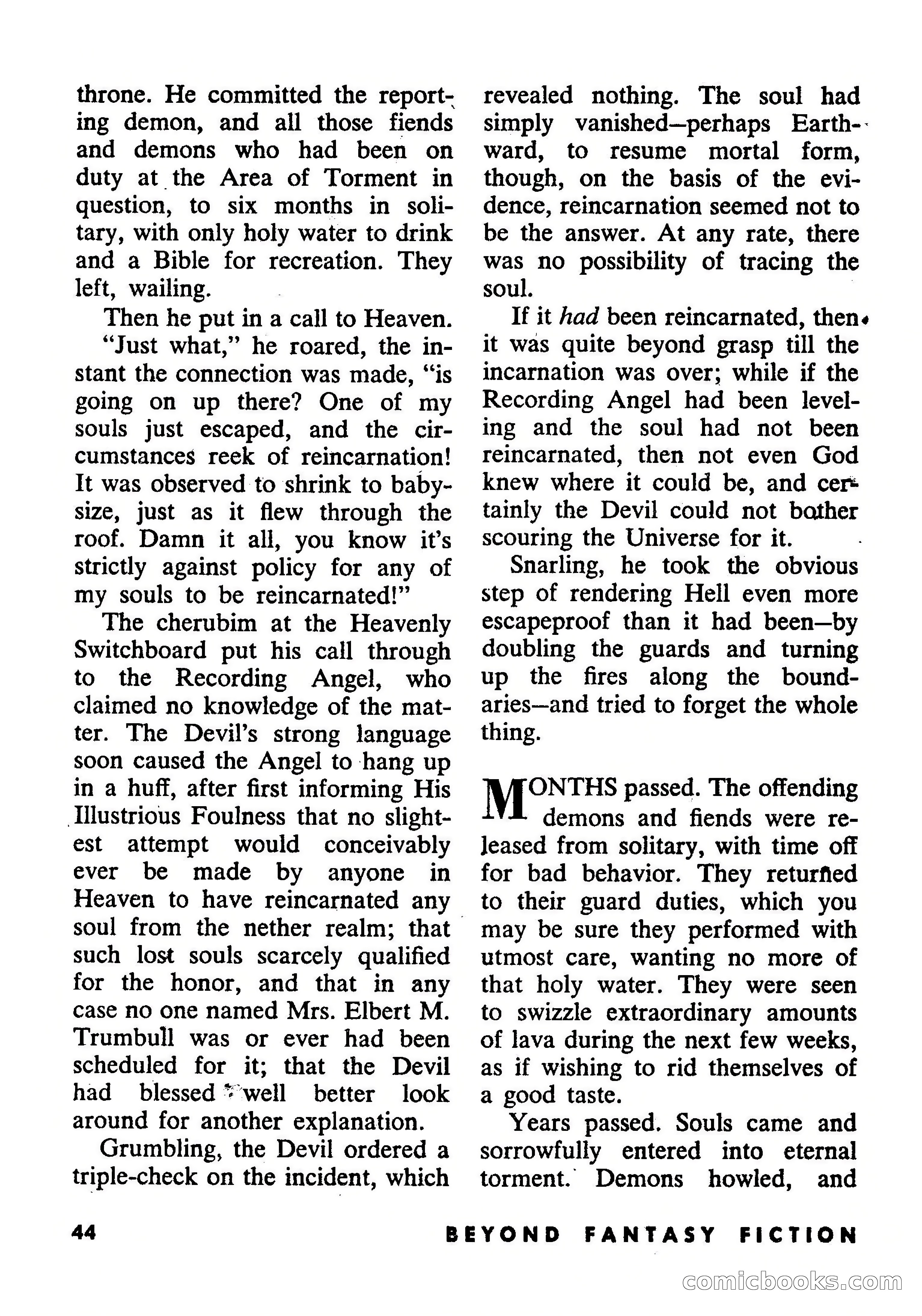 Beyond Fantasy Fiction, September 1953 — page 46 of 164