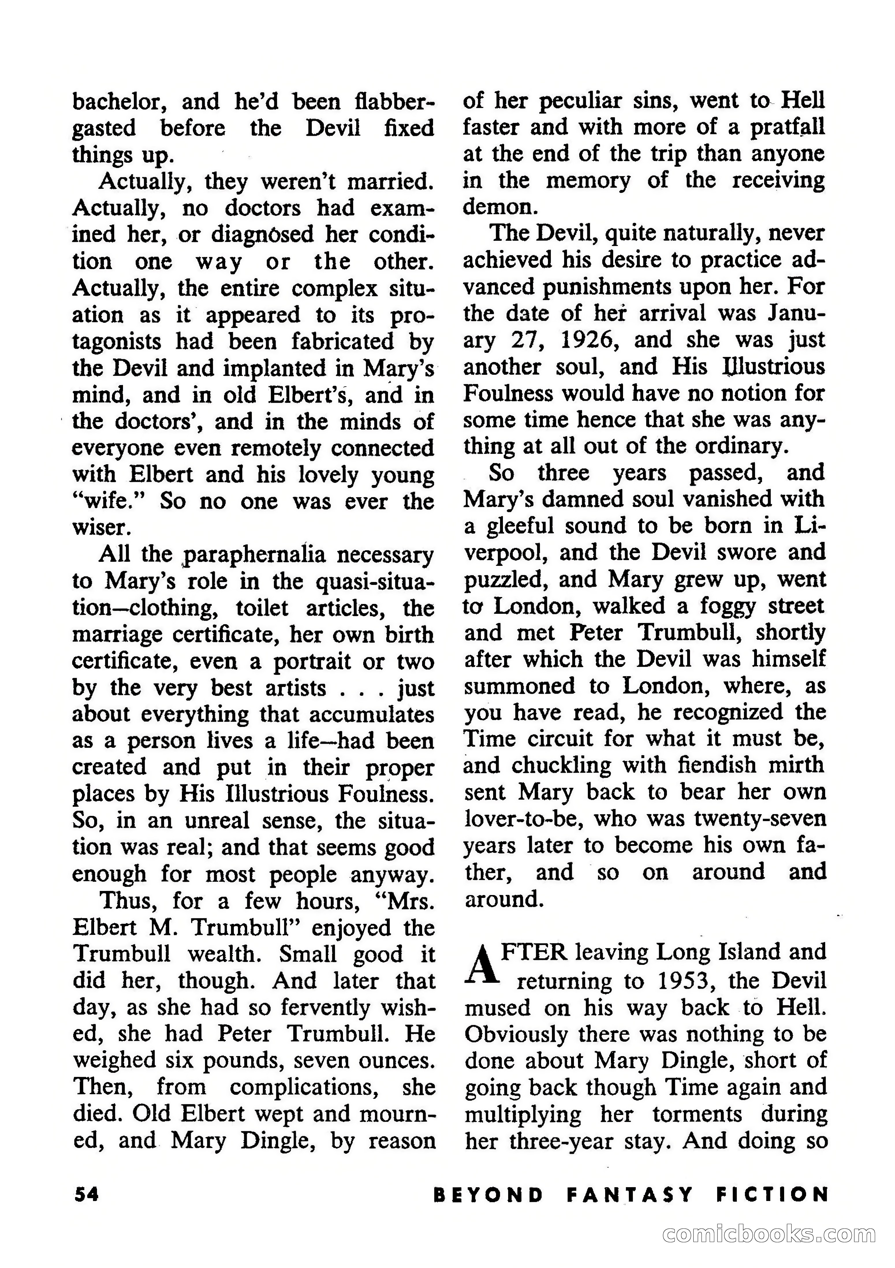 Beyond Fantasy Fiction, September 1953 — page 56 of 164