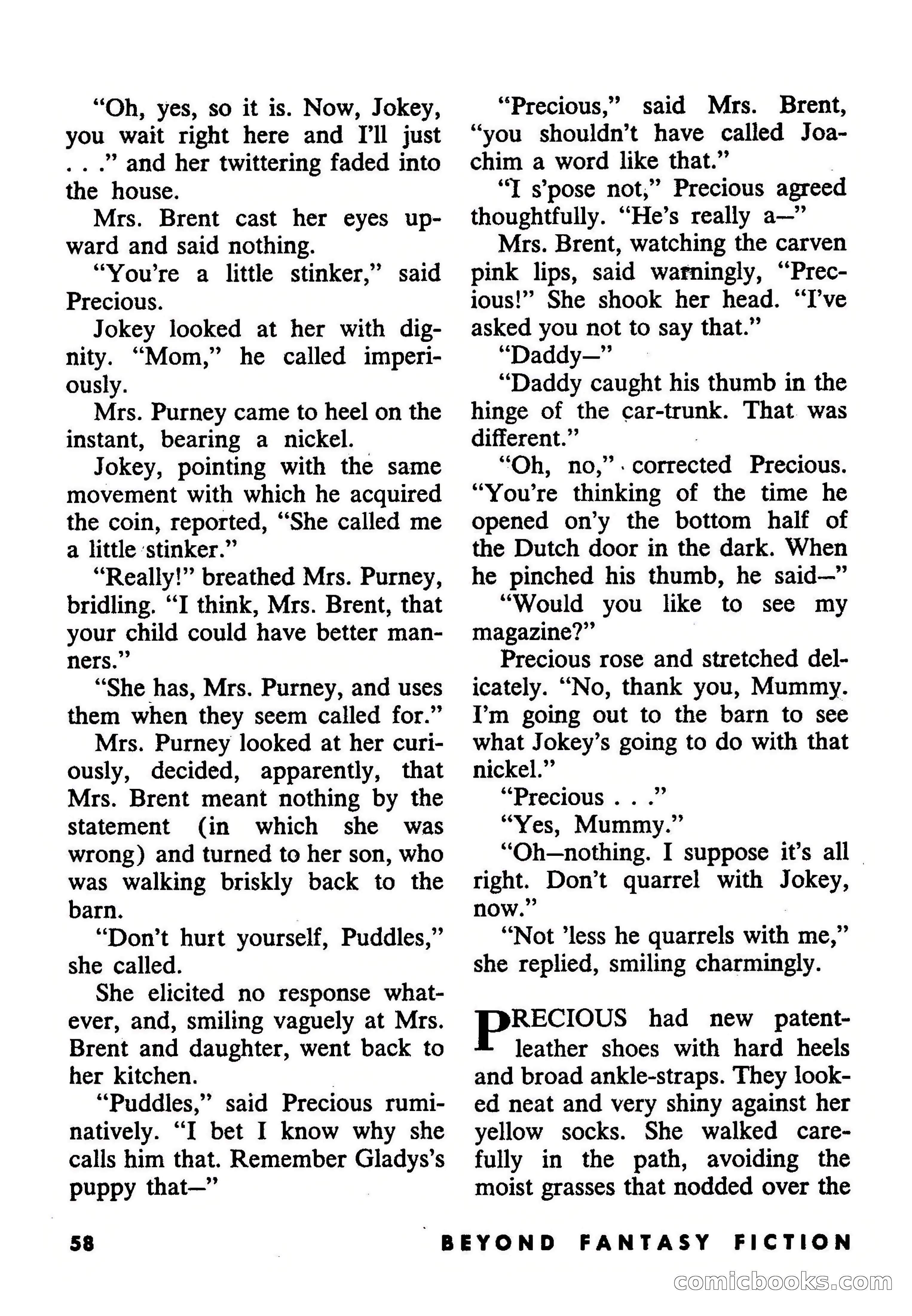 Beyond Fantasy Fiction, September 1953 — page 60 of 164