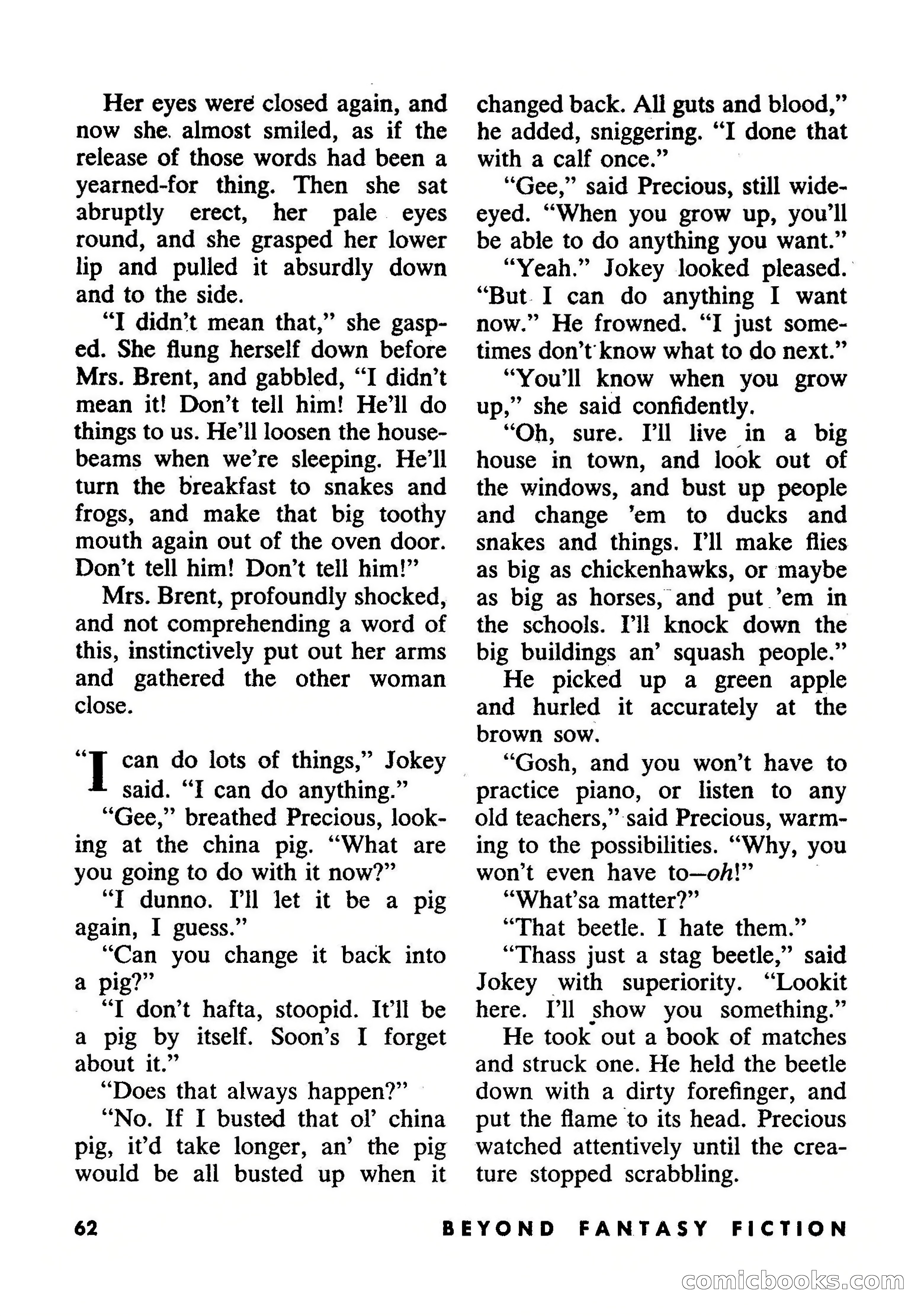 Beyond Fantasy Fiction, September 1953 — page 64 of 164