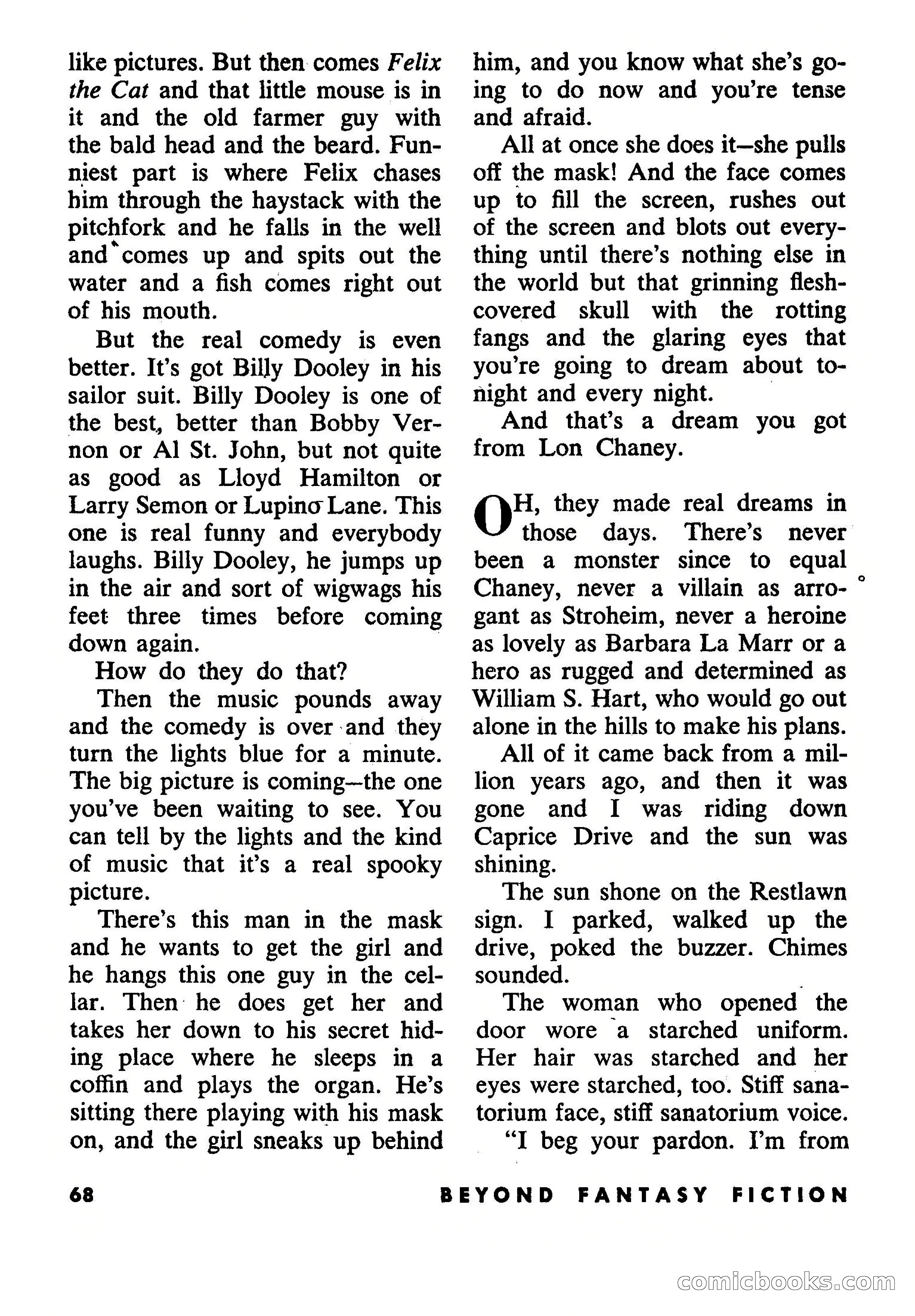 Beyond Fantasy Fiction, September 1953 — page 70 of 164