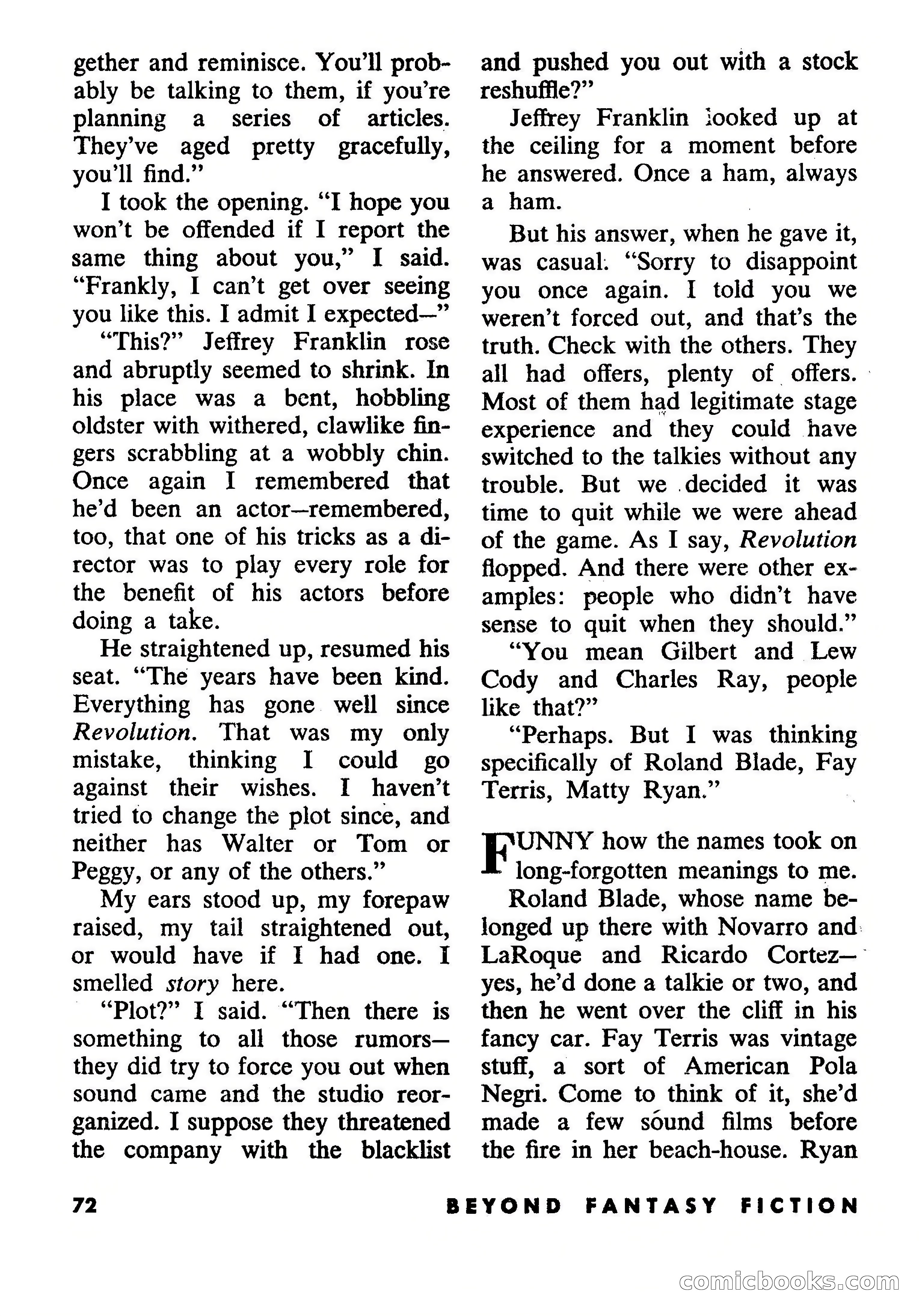 Beyond Fantasy Fiction, September 1953 — page 74 of 164