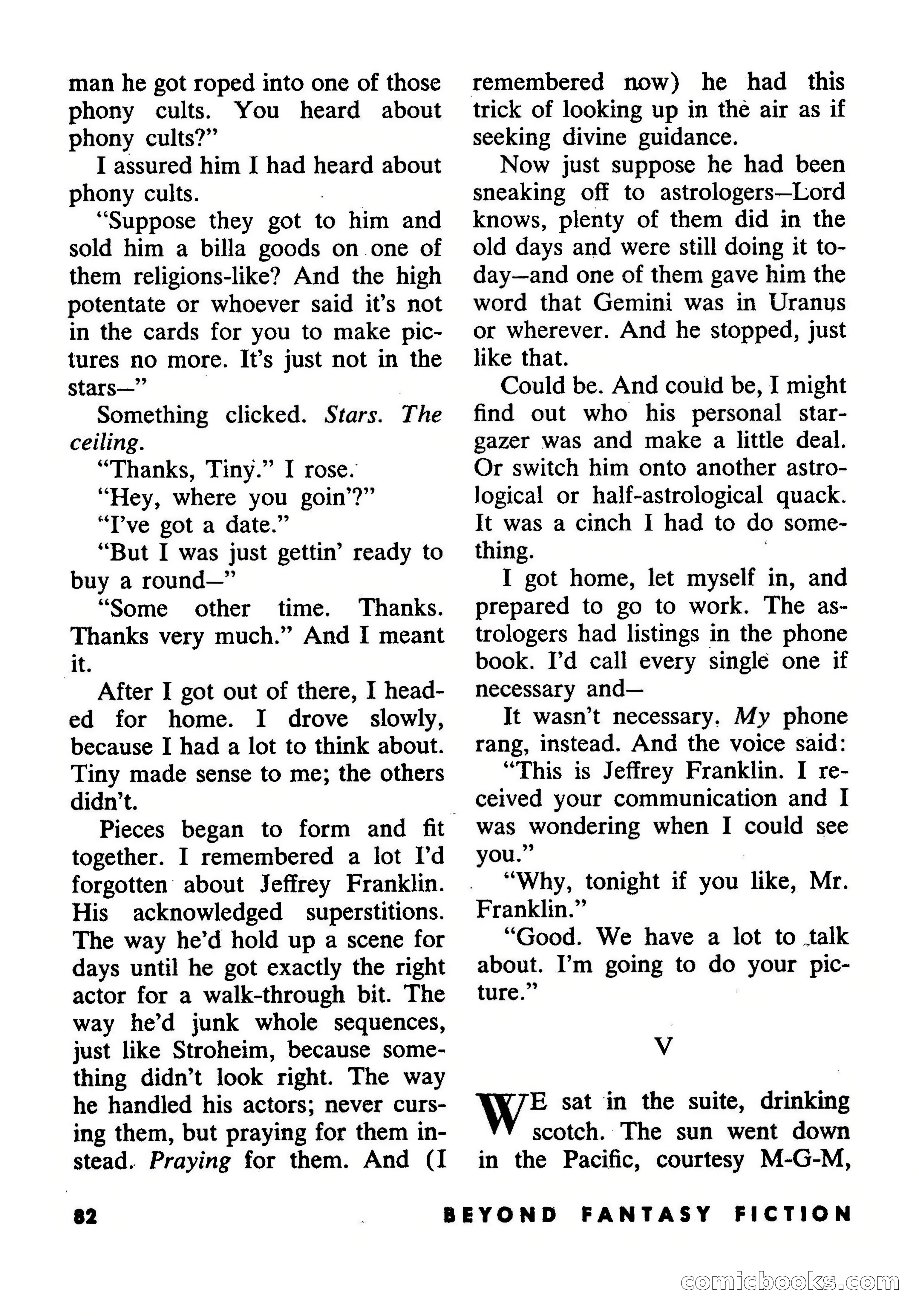 Beyond Fantasy Fiction, September 1953 — page 84 of 164