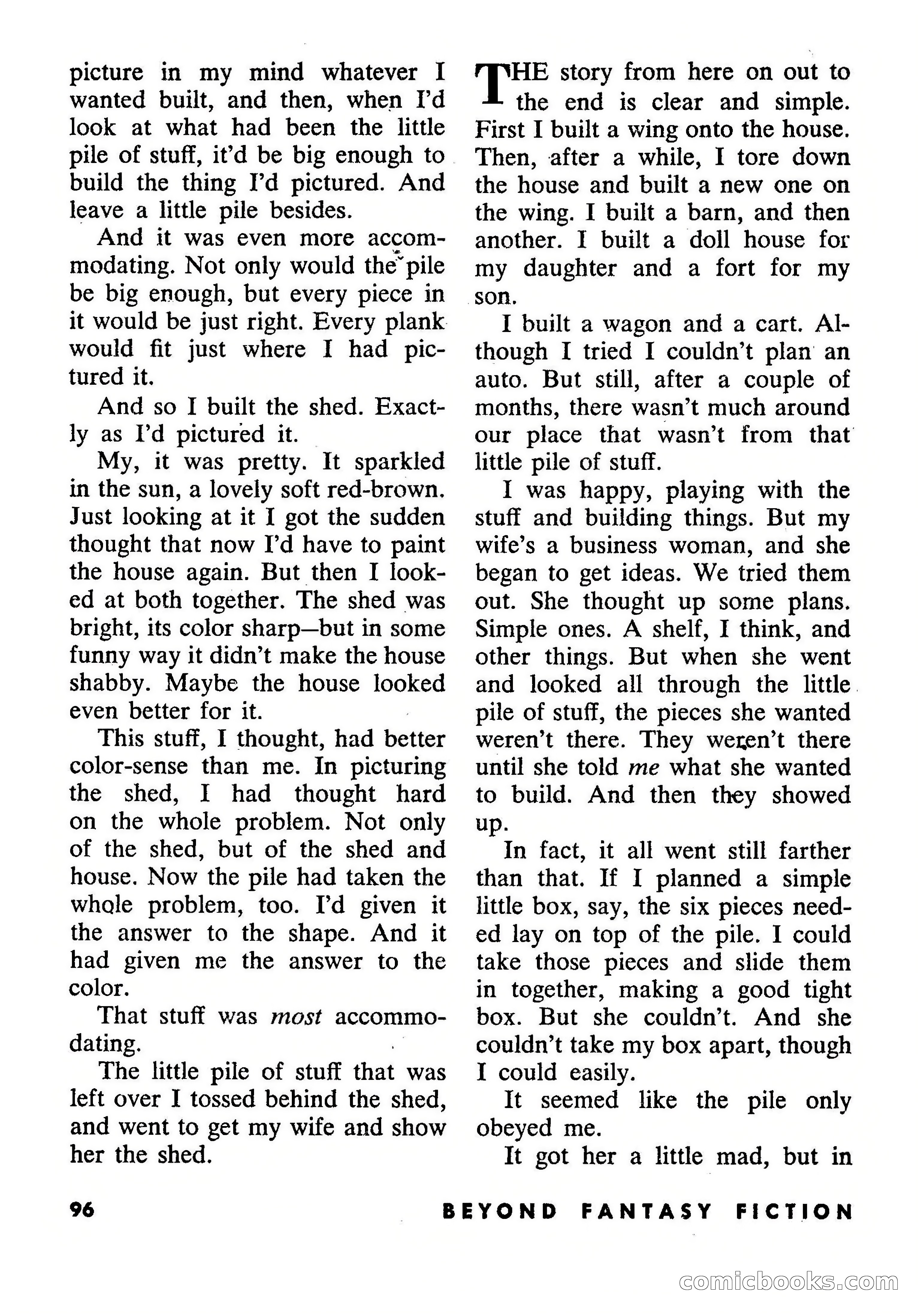 Beyond Fantasy Fiction, September 1953 — page 98 of 164