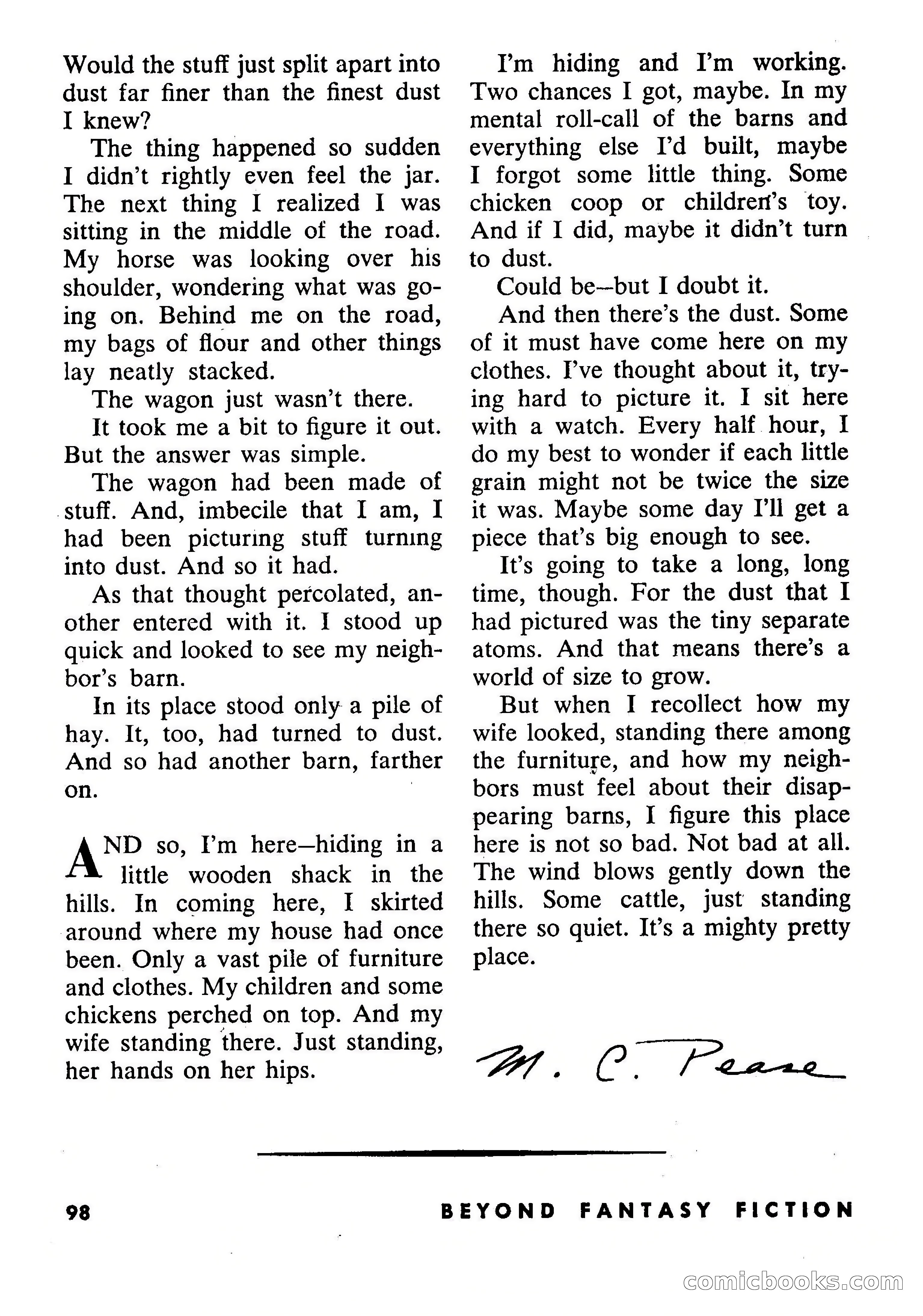 Beyond Fantasy Fiction, September 1953 — page 100 of 164