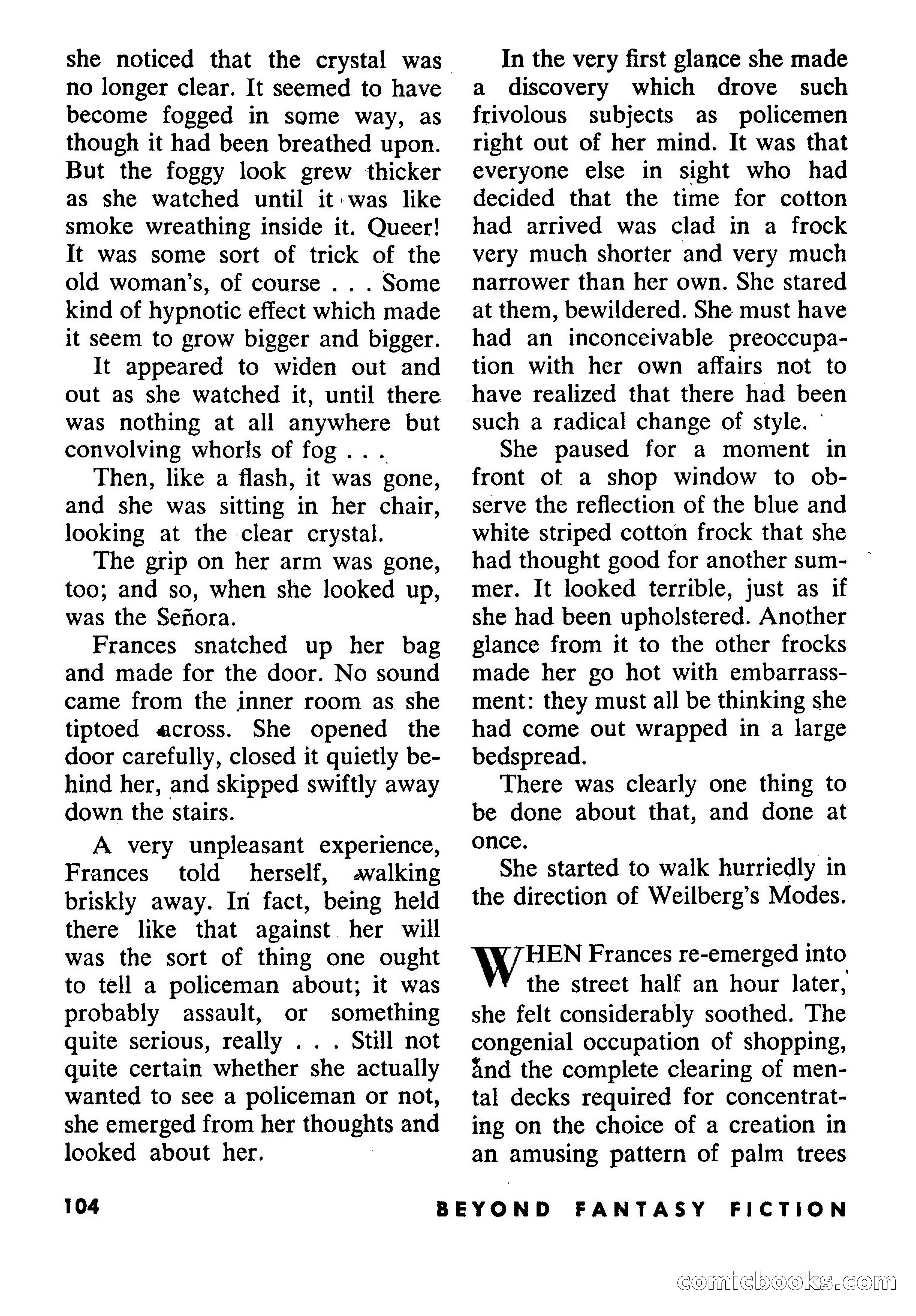 Beyond Fantasy Fiction, September 1953 — page 106 of 164