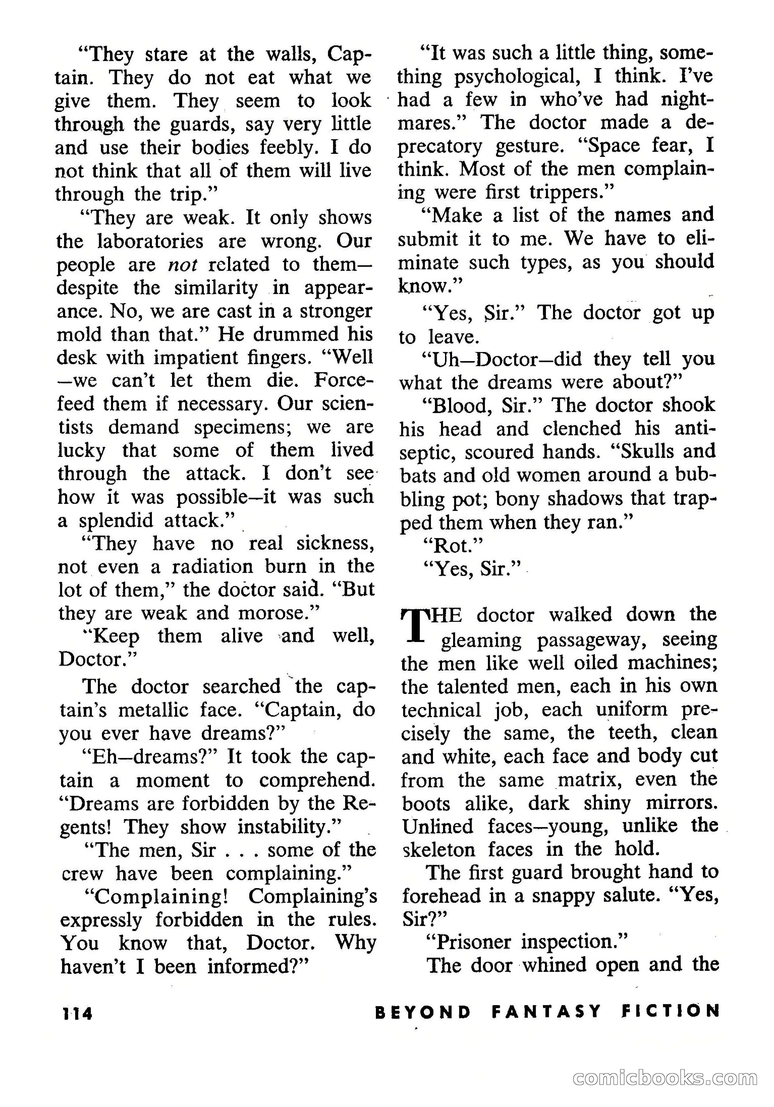Beyond Fantasy Fiction, September 1953 — page 116 of 164