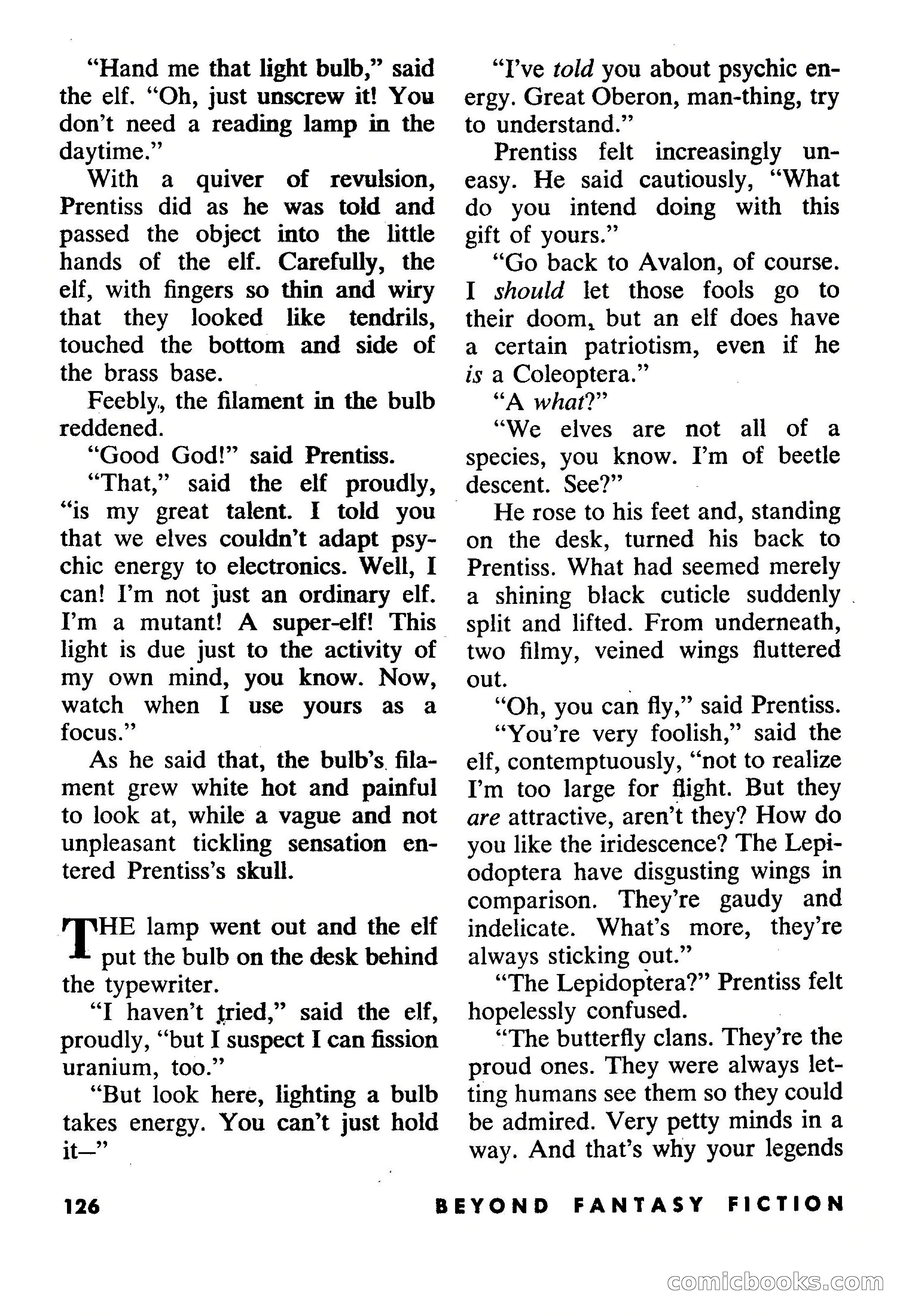 Beyond Fantasy Fiction, September 1953 — page 128 of 164